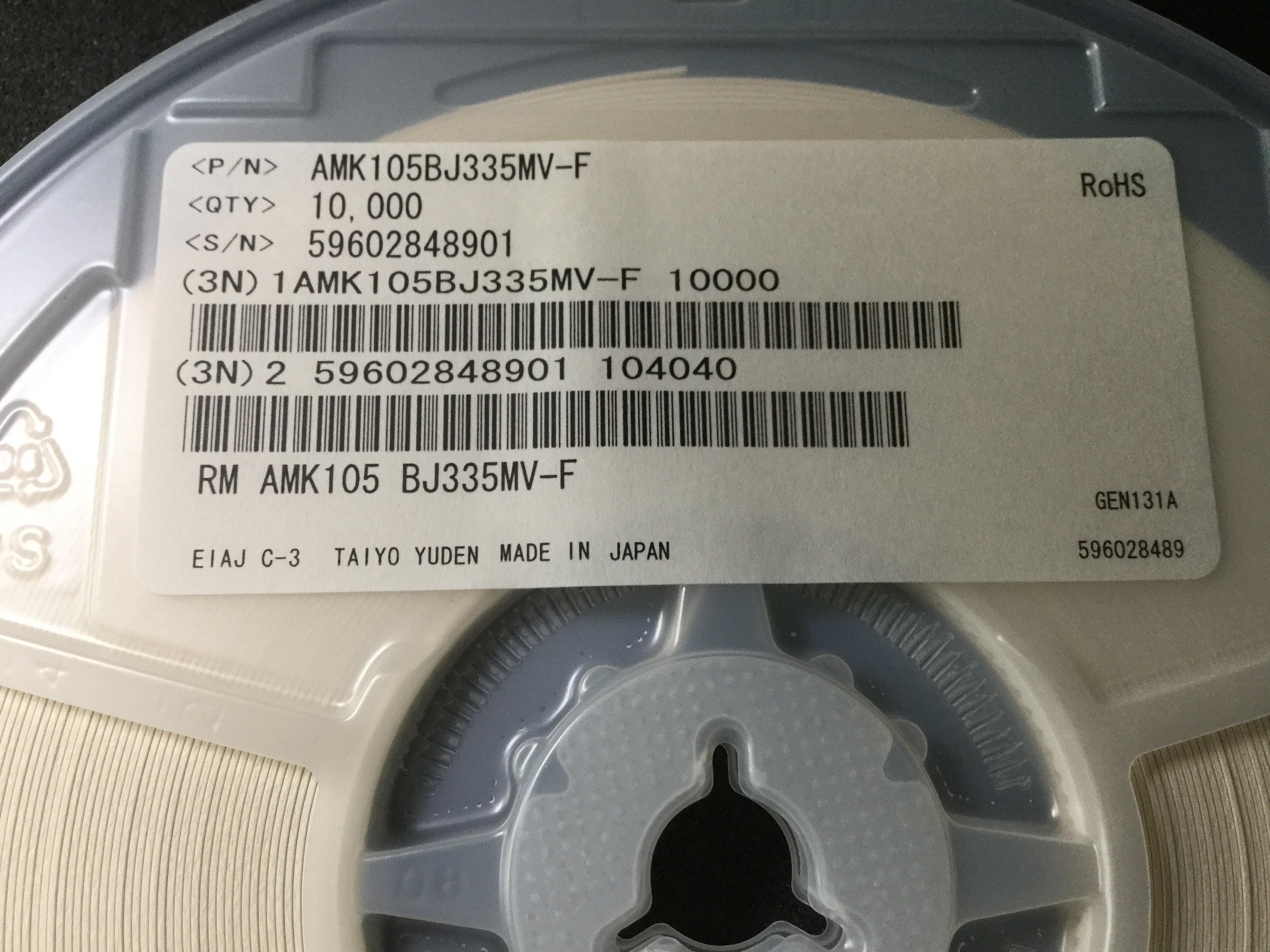AMK105BJ335MV-F