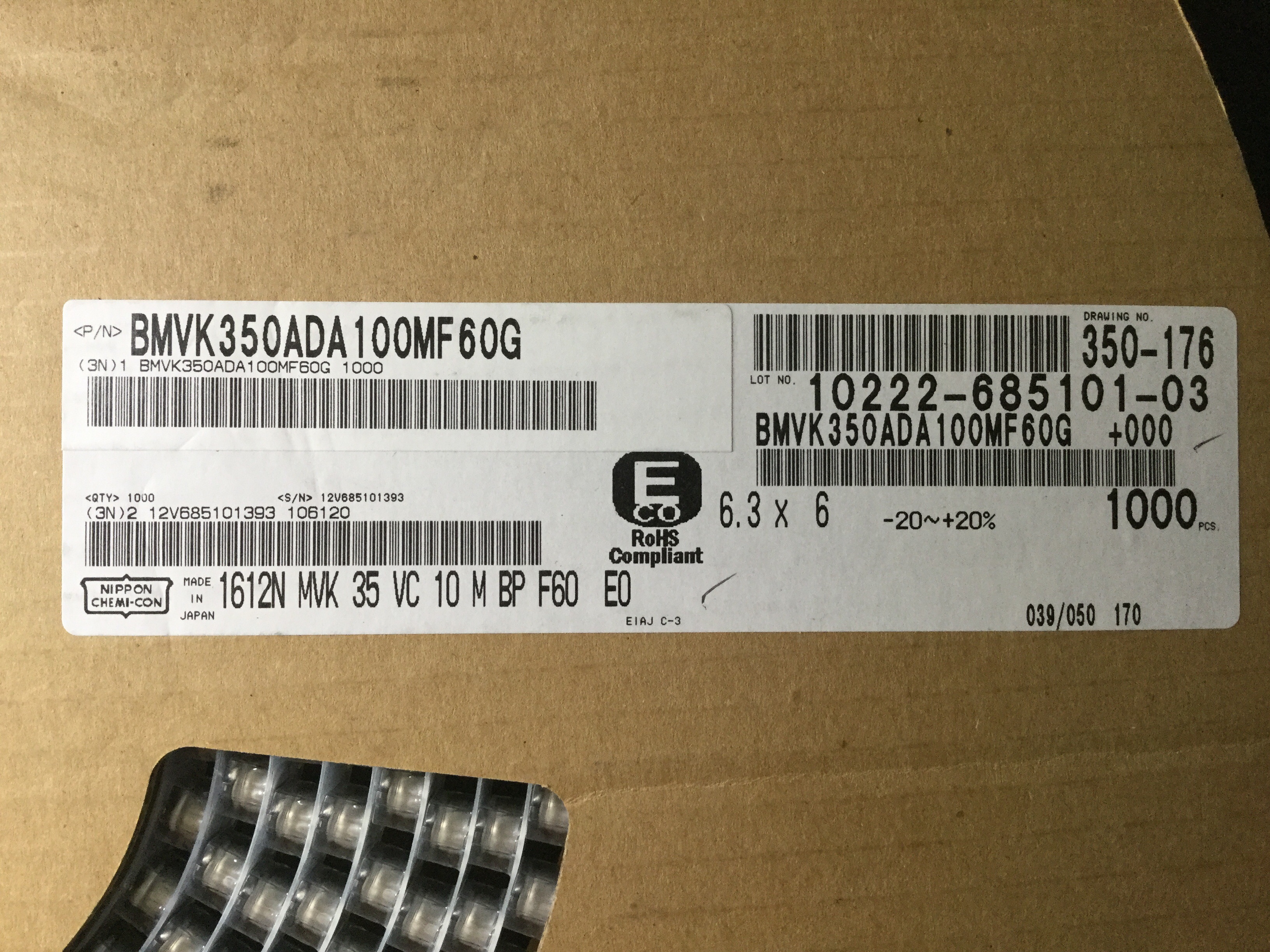 BMVK350ADA100MF60G