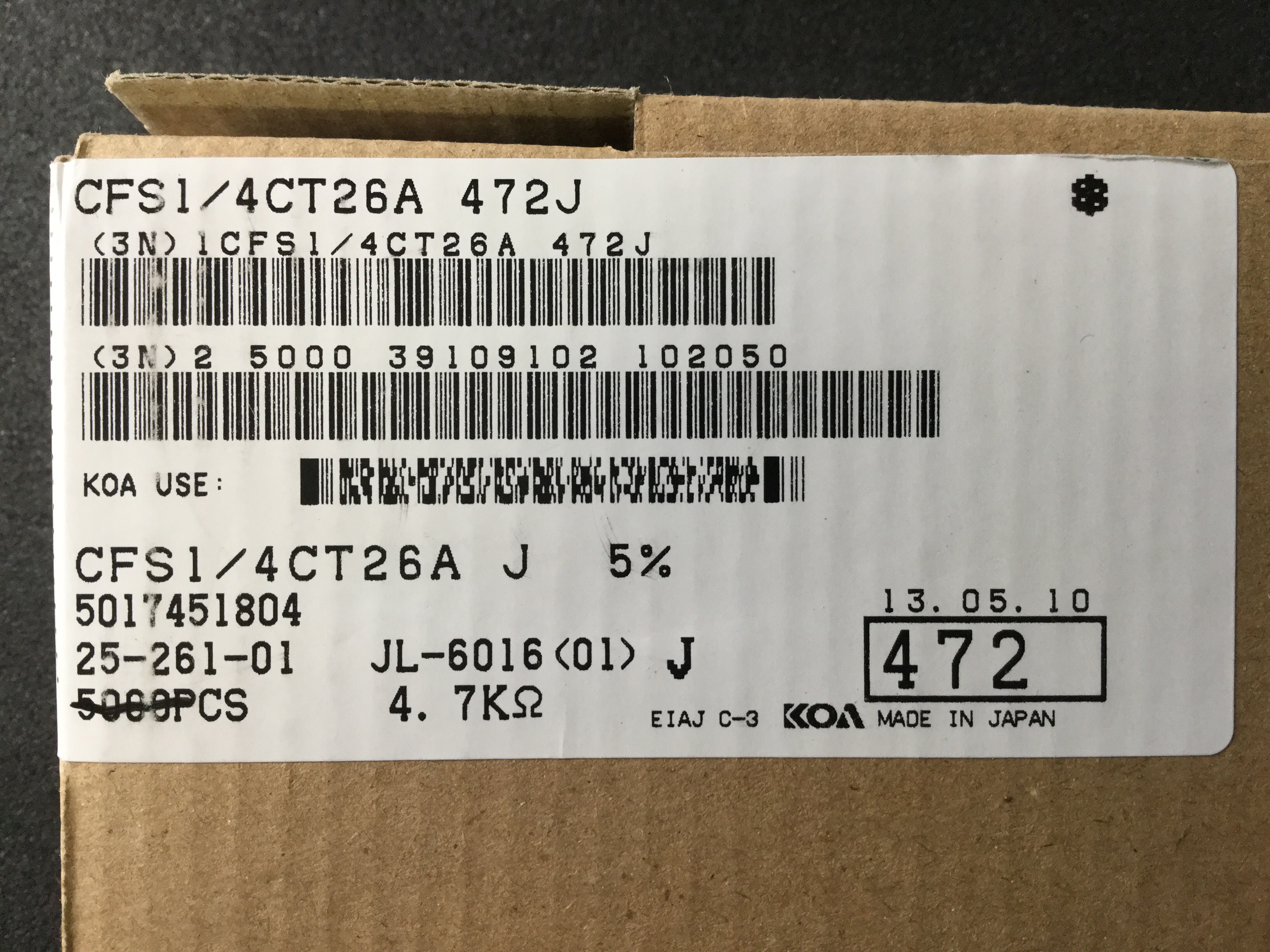 CFS1/4CT26A472J
