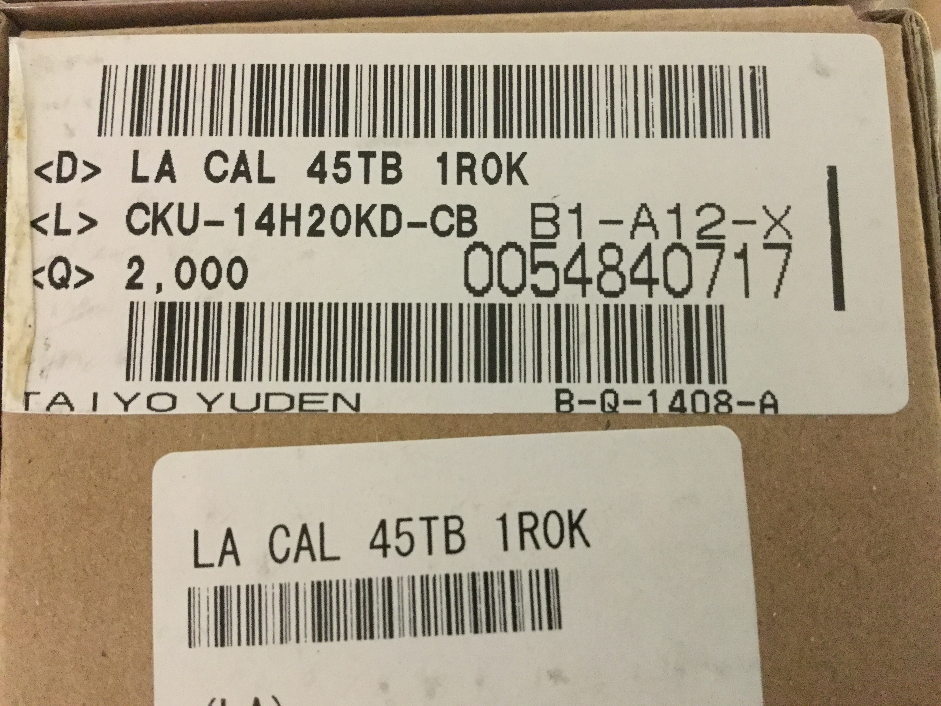 CAL45TB1R0K