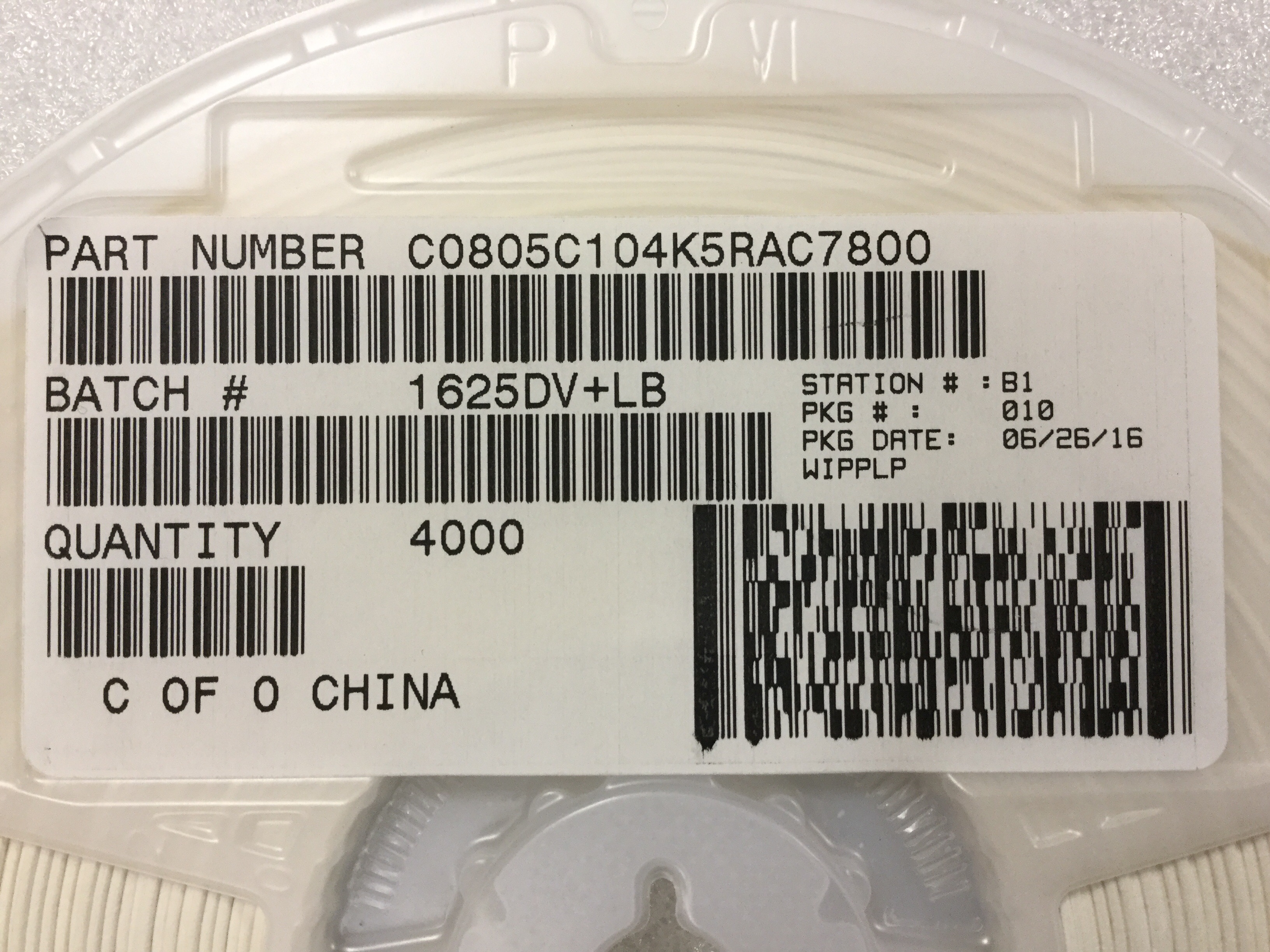 C0805C104K5RAC7800