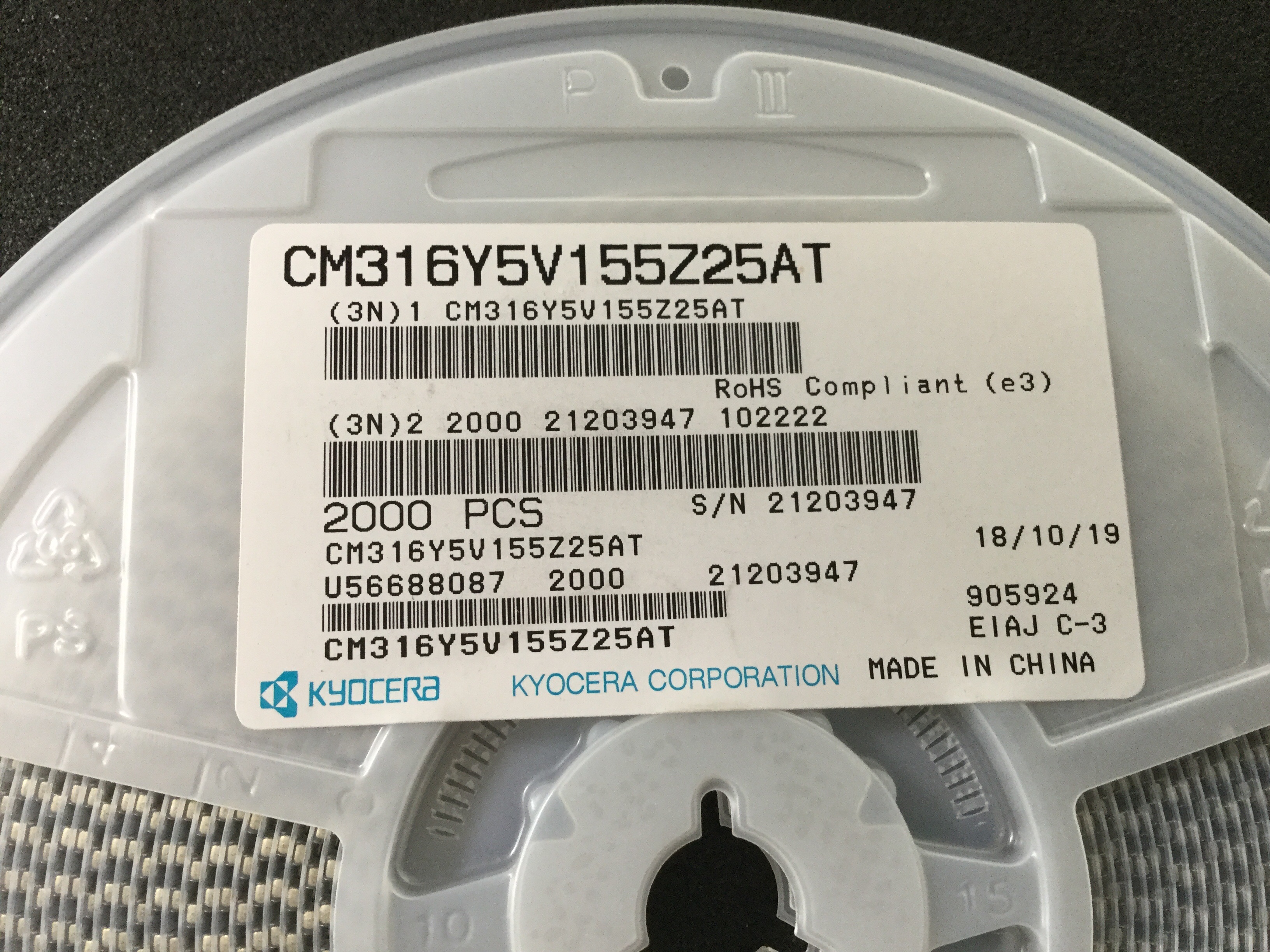 CM316Y5V155Z25AT