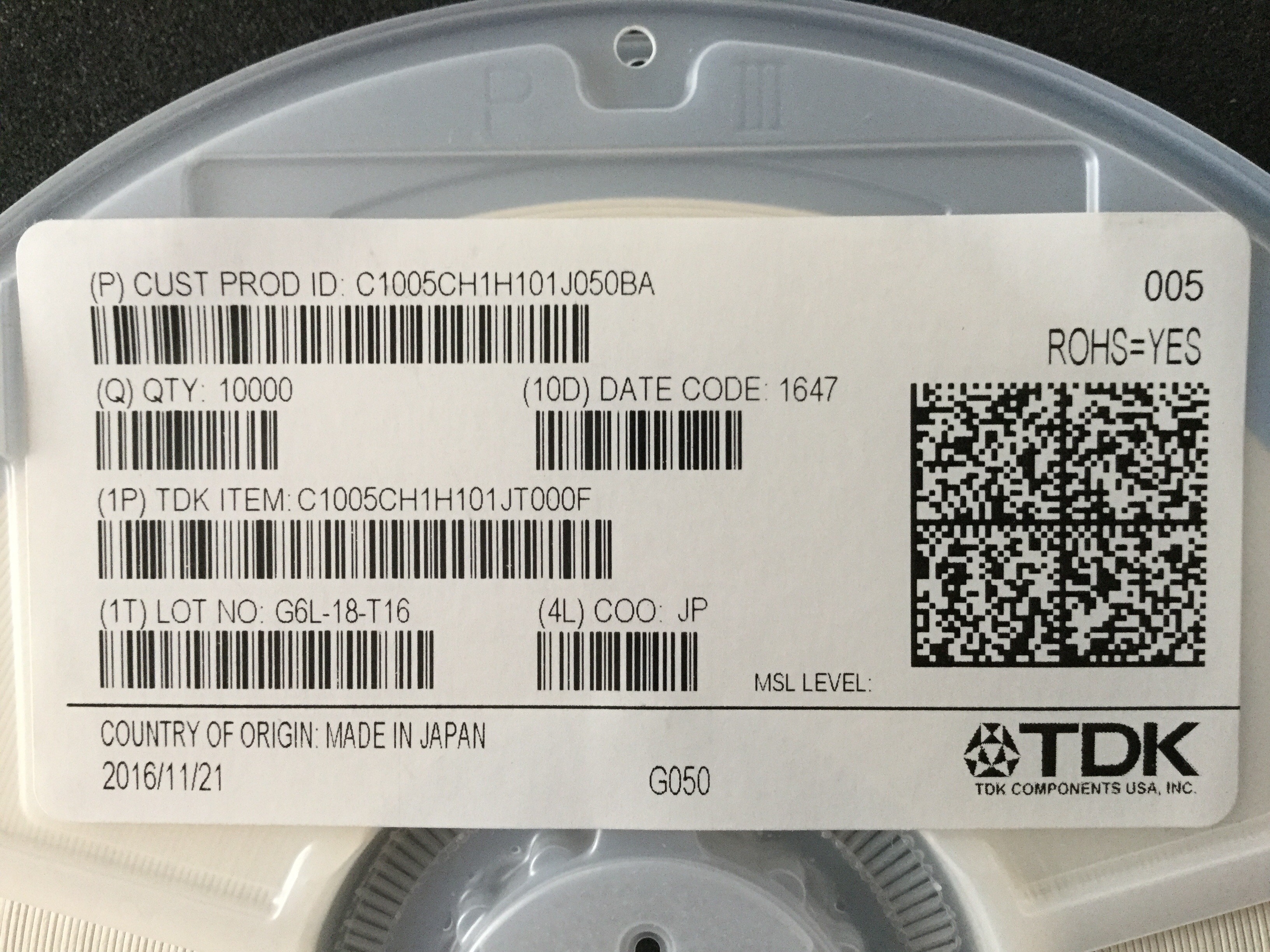 C1005CH1H101JT
