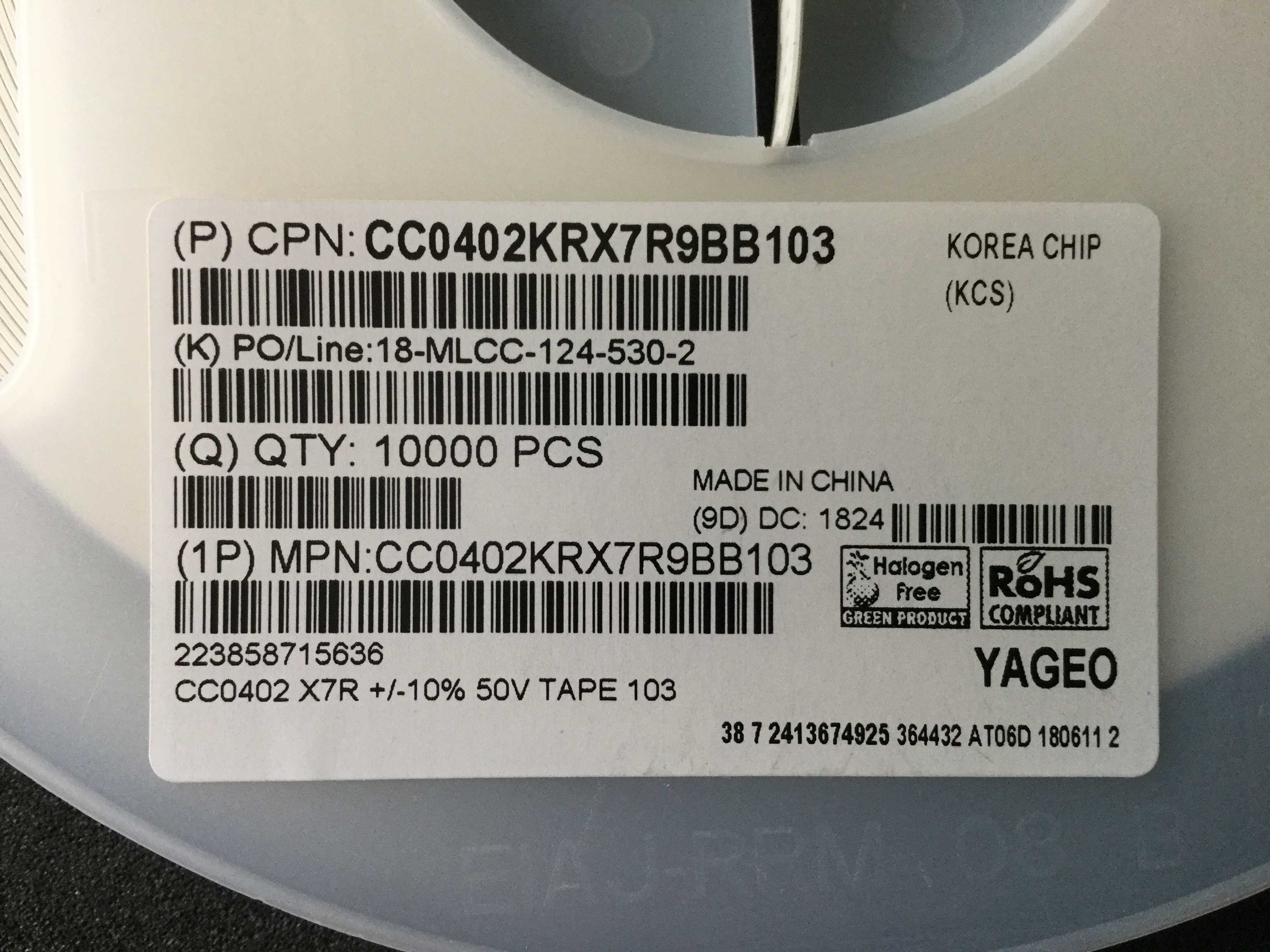 CC0402KRX7R9BB103
