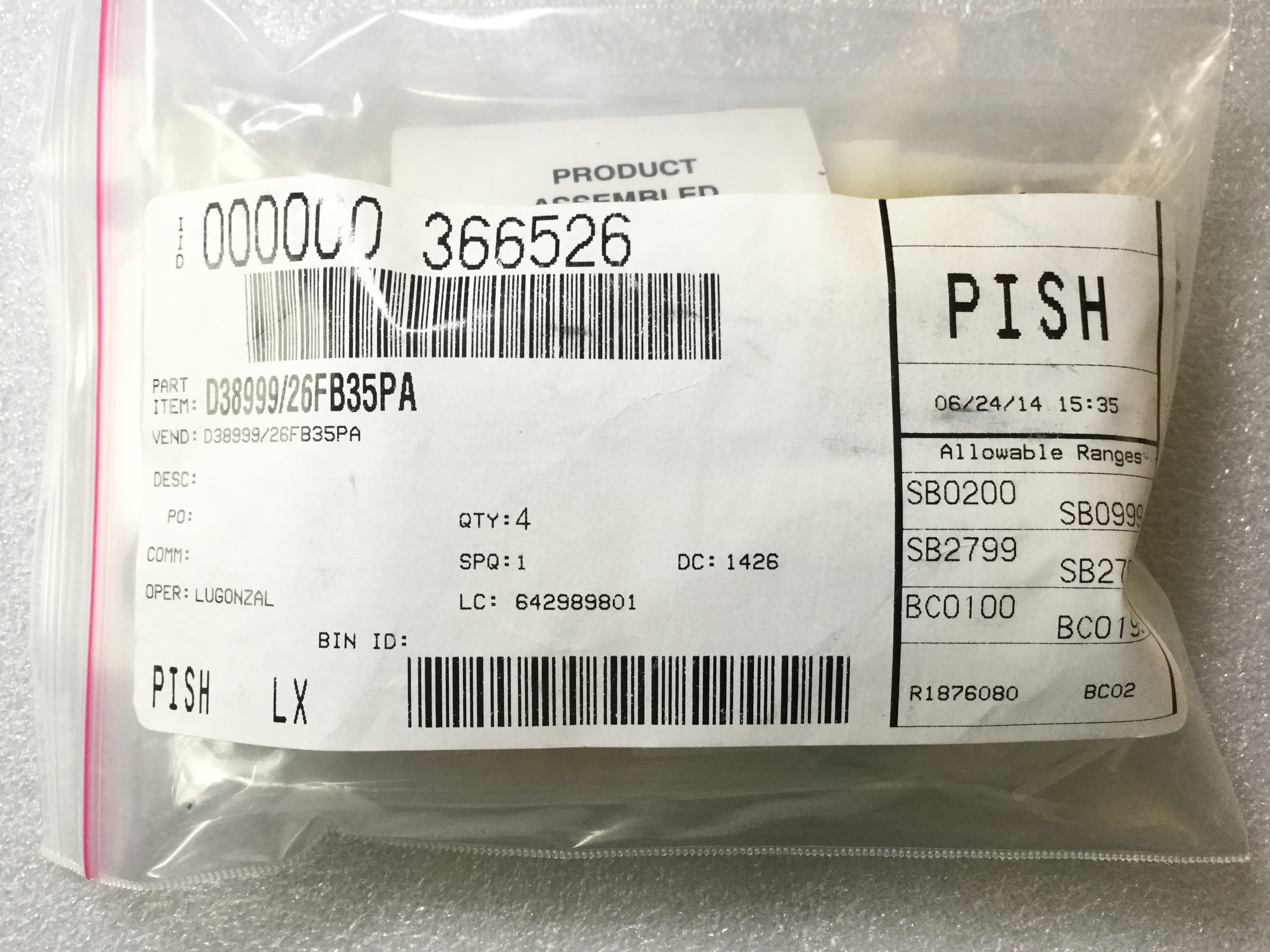 D38999/26FB35PA