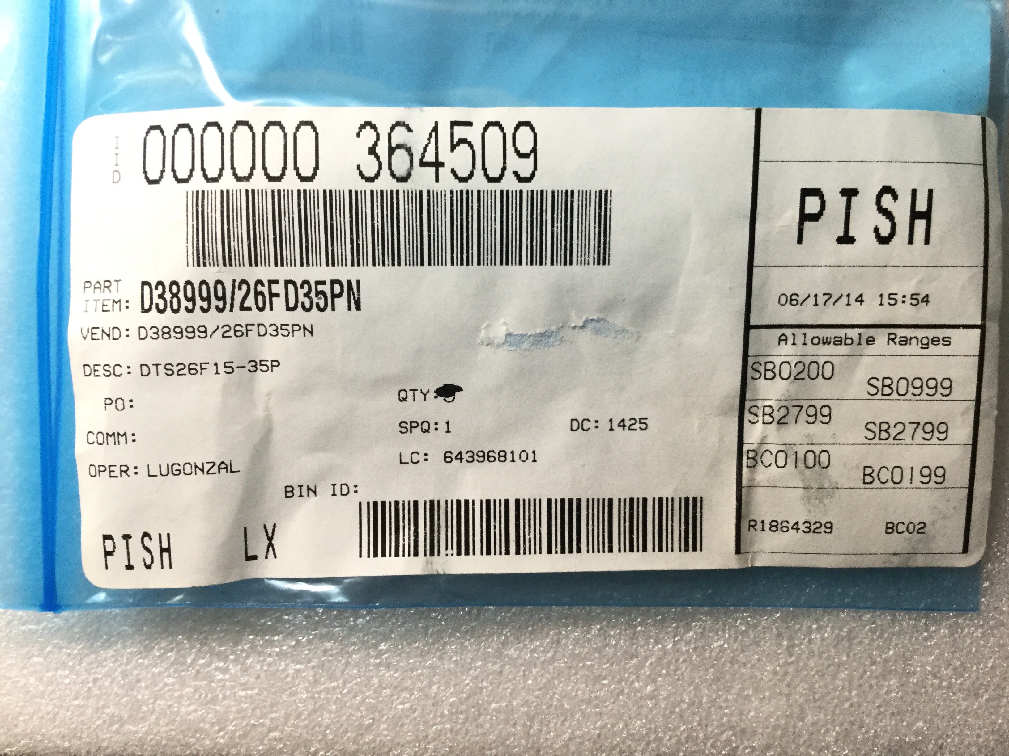 D38999/26FD35PN
