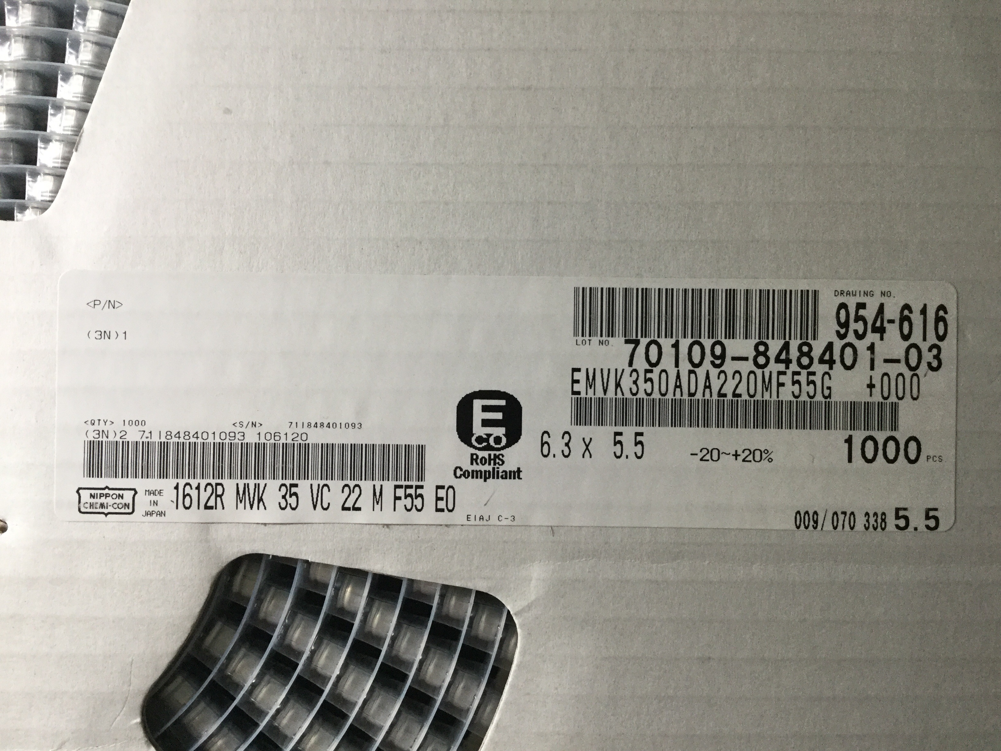 EMVK350ADA220MF55G