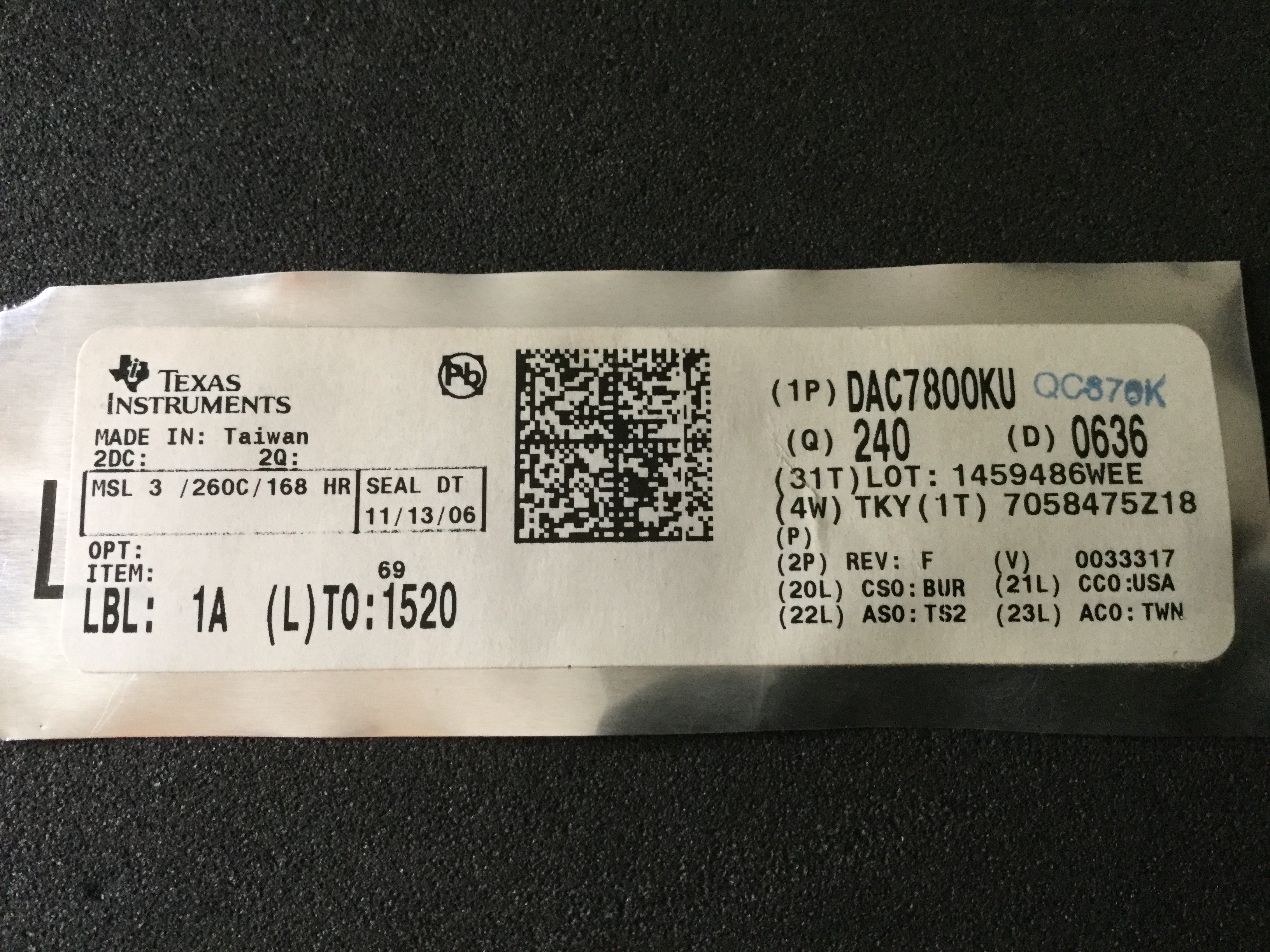 DAC7800KU