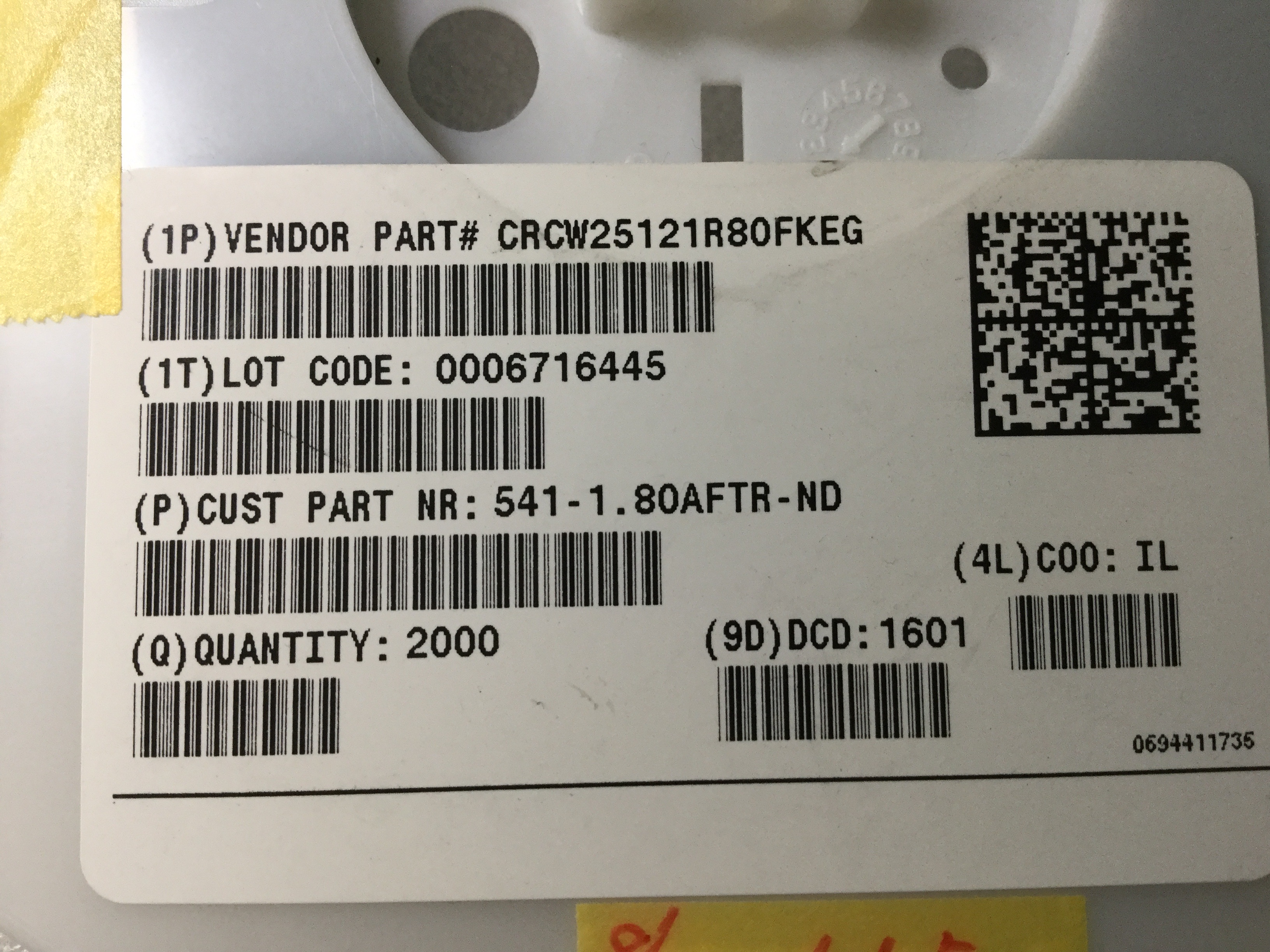 CRCW25121R80FKEG