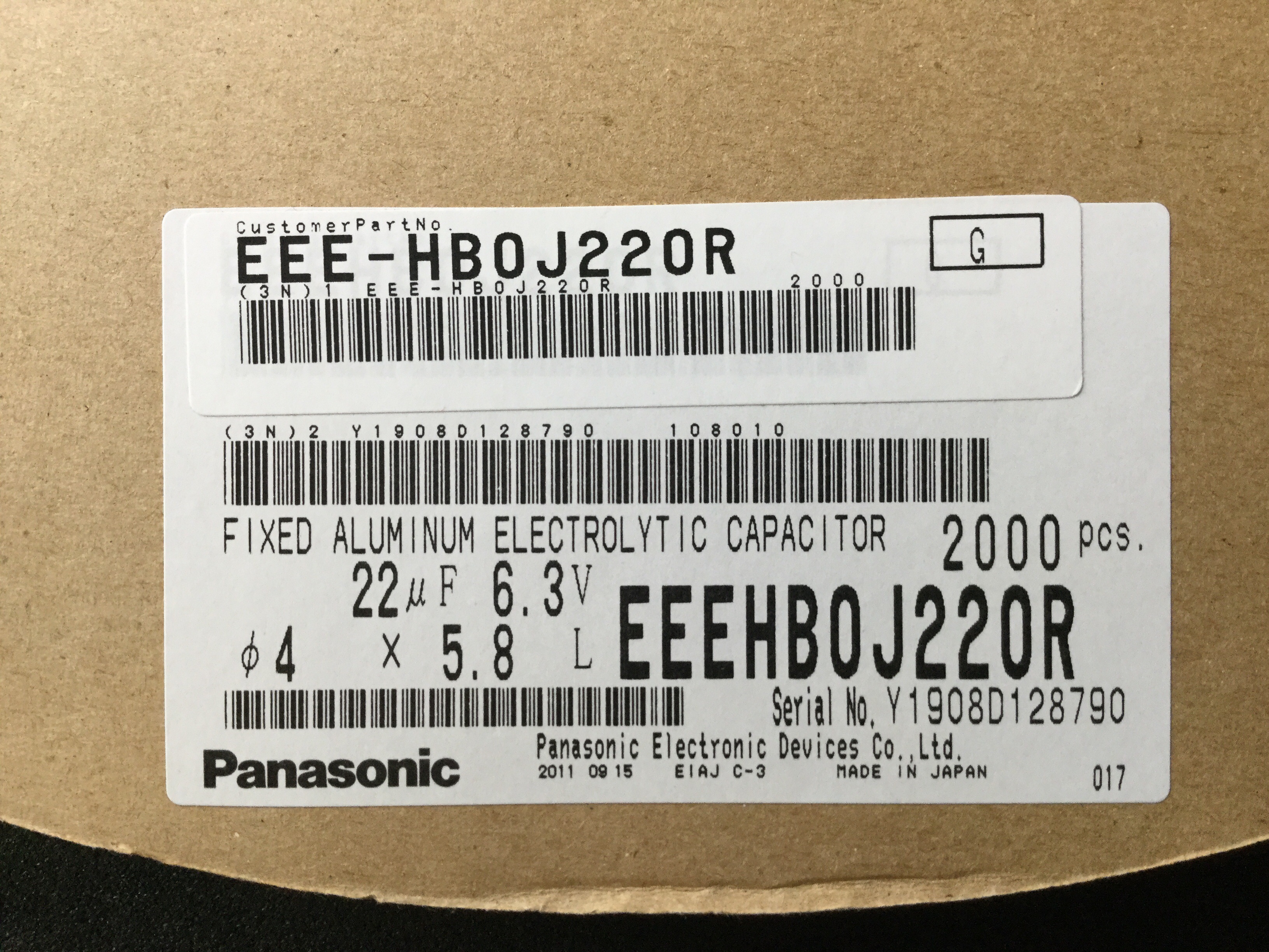 EEEHB0J220R
