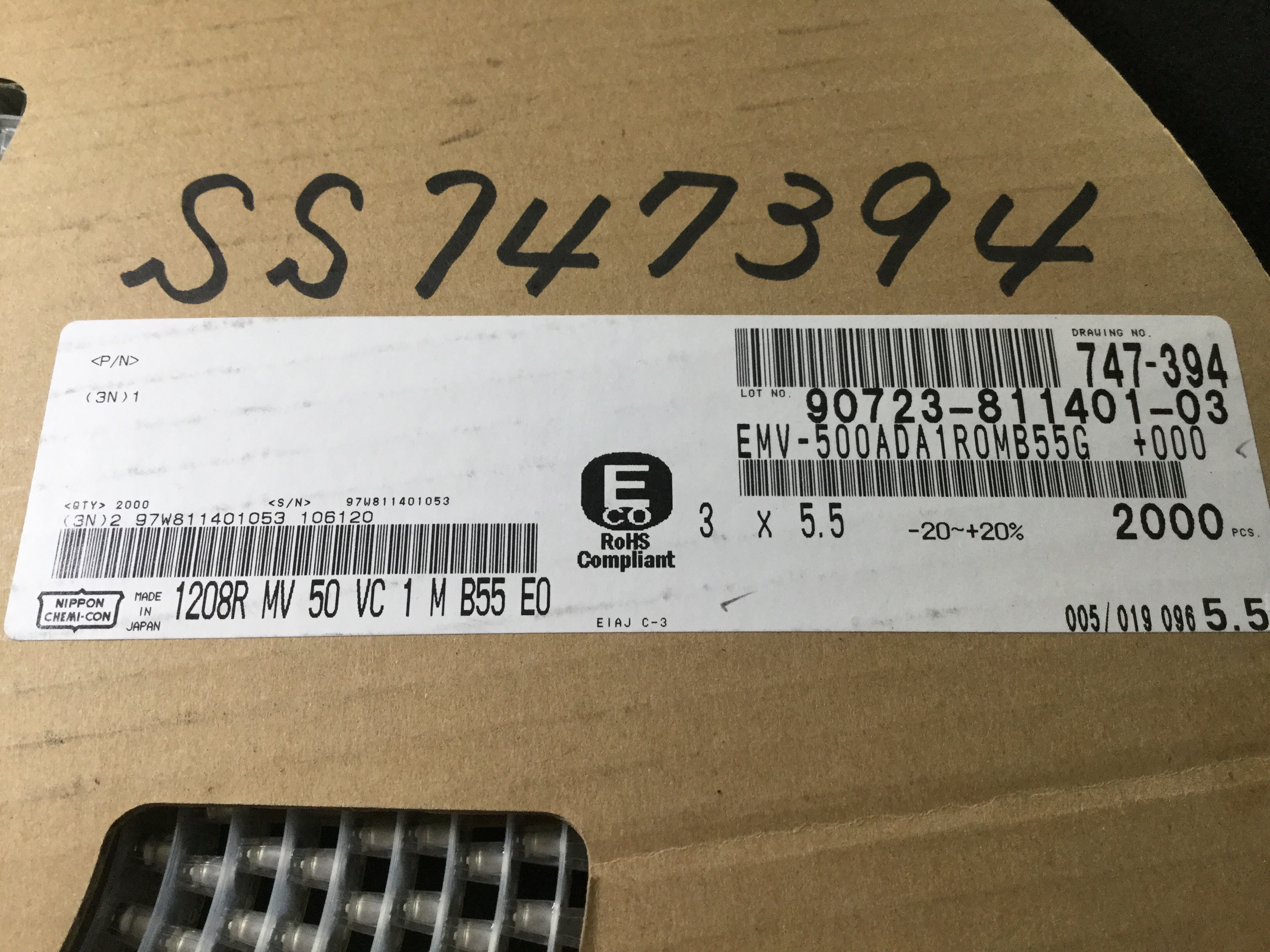 EMV-500ADA1R0MB55G