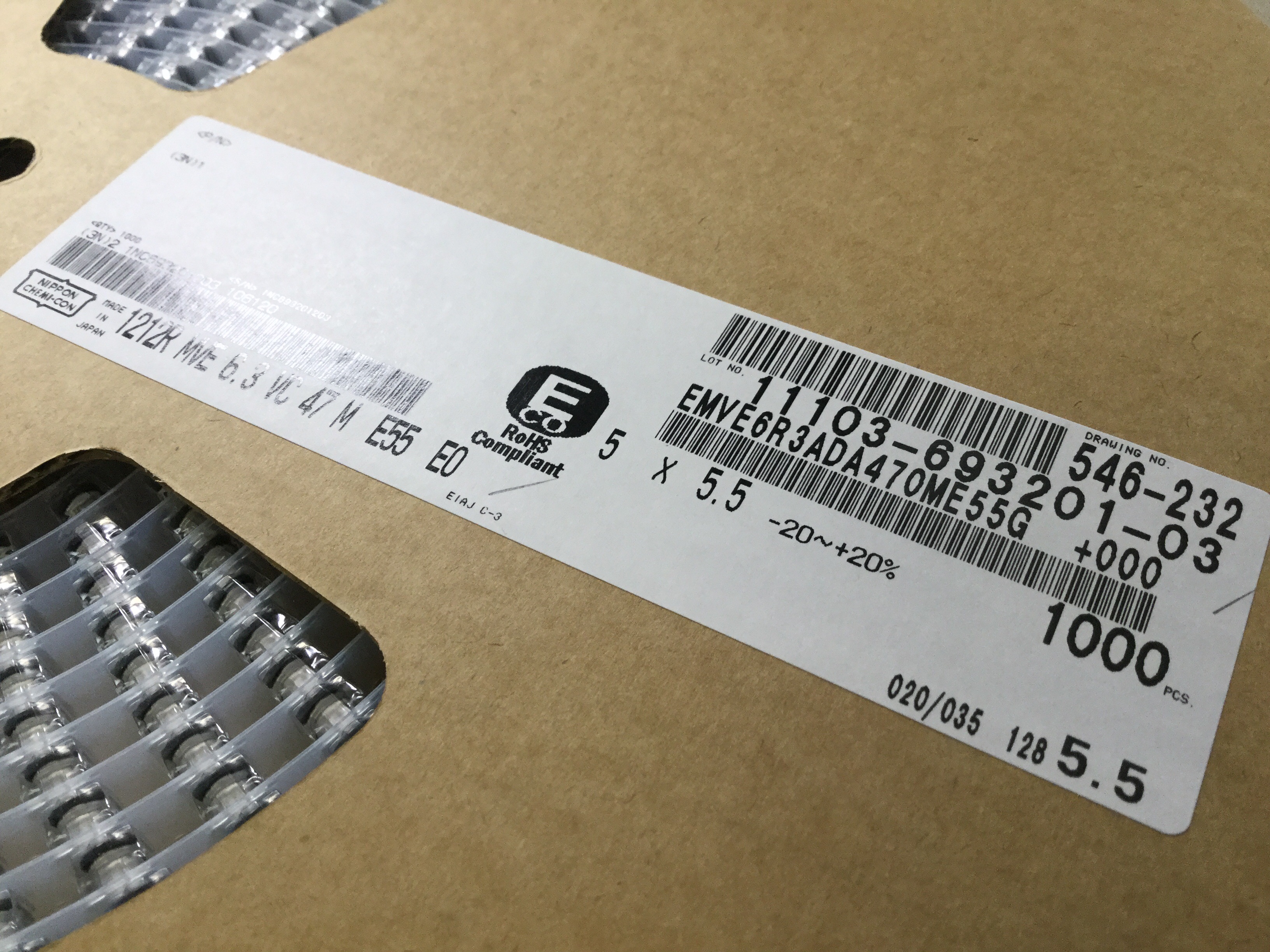 EMVE6R3ADA470ME55G