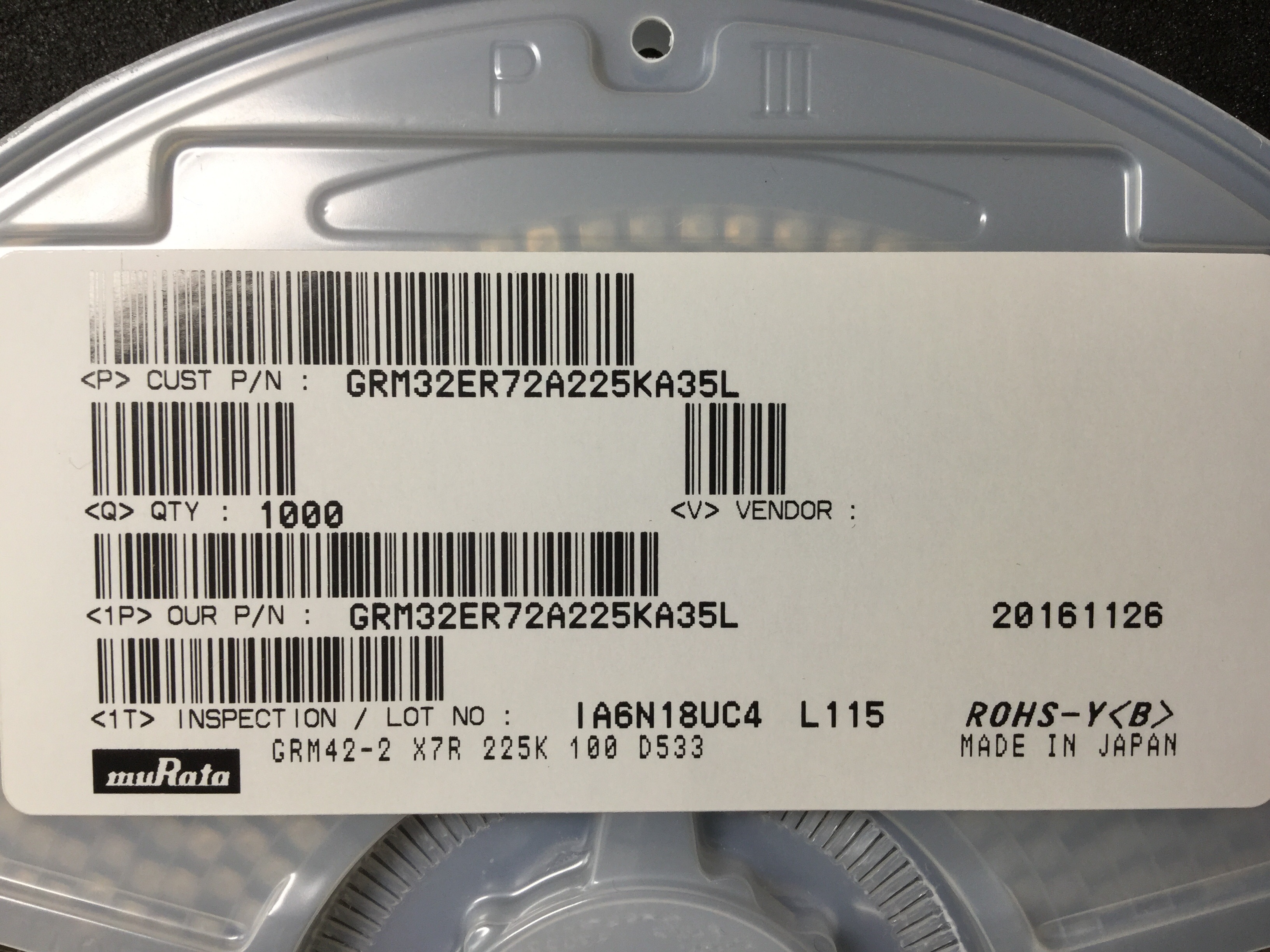 GRM32ER72A225KA35L
