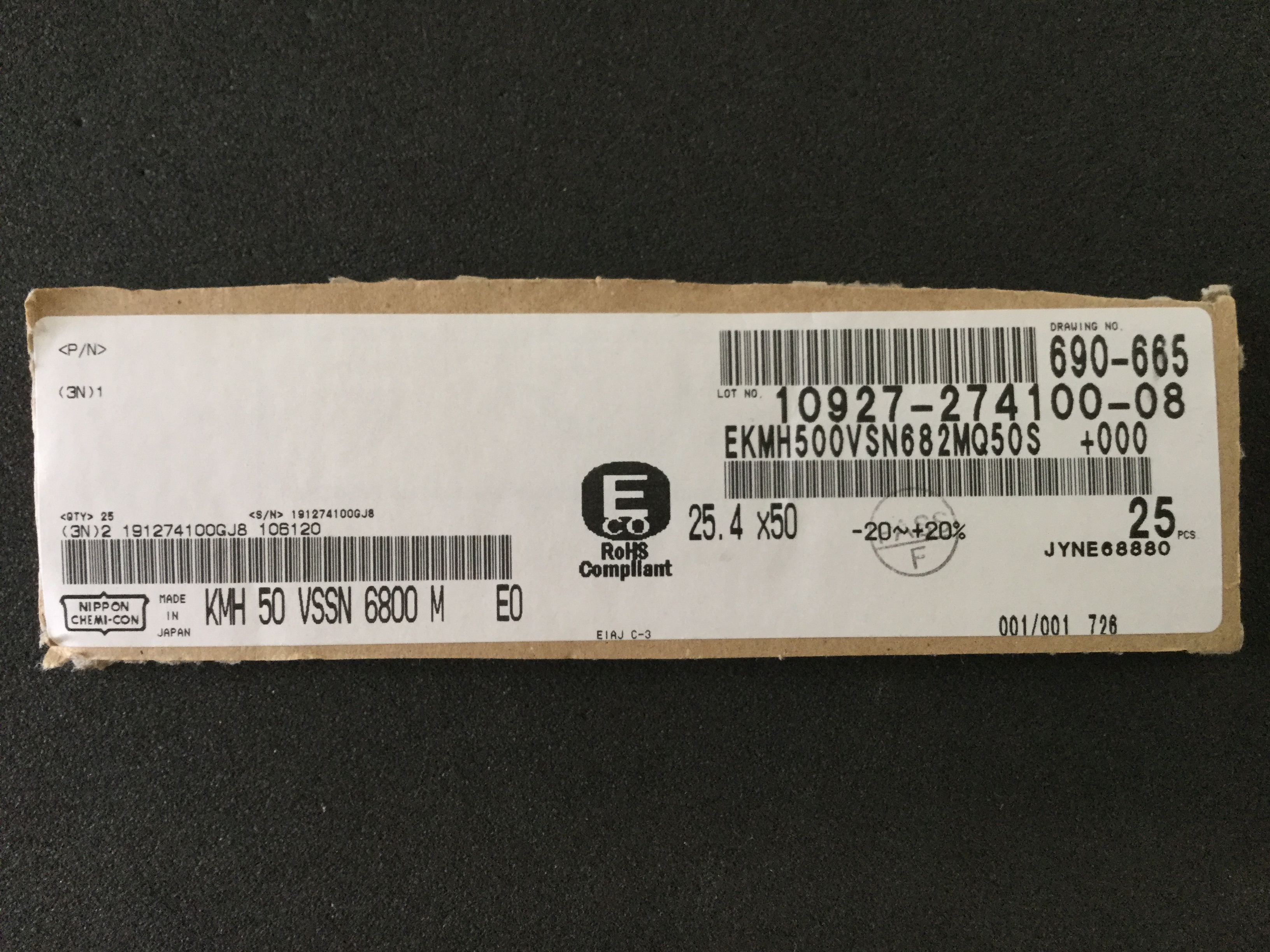 EKMH500VSN682MQ50S