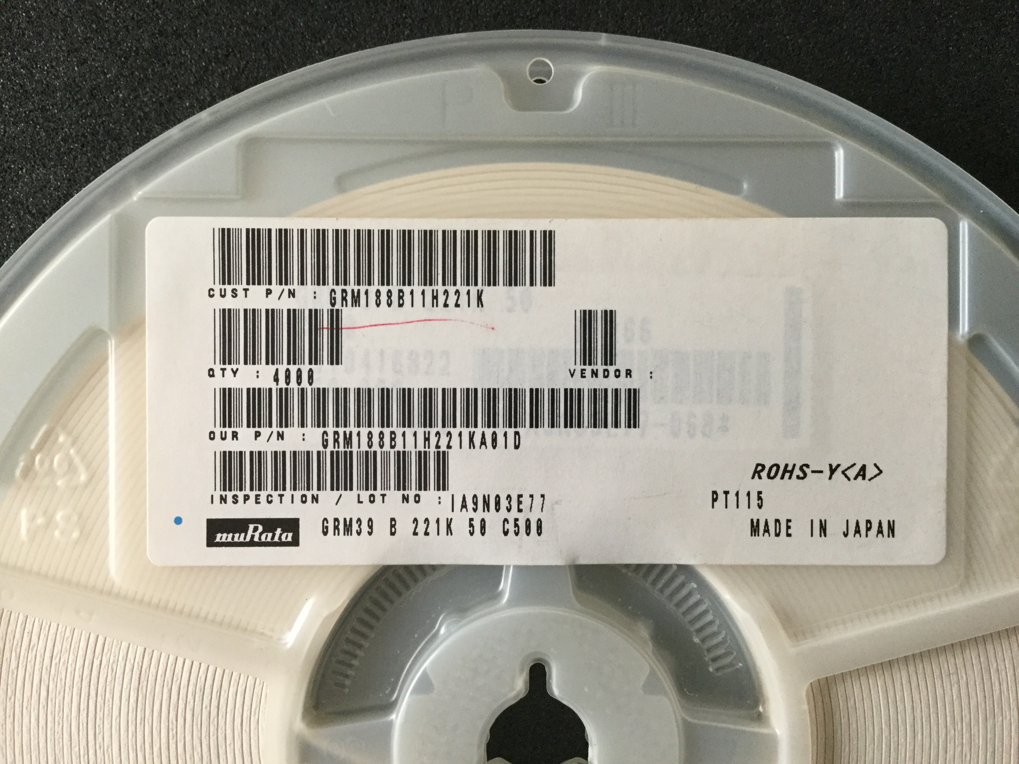 GRM188B11H221KA01D