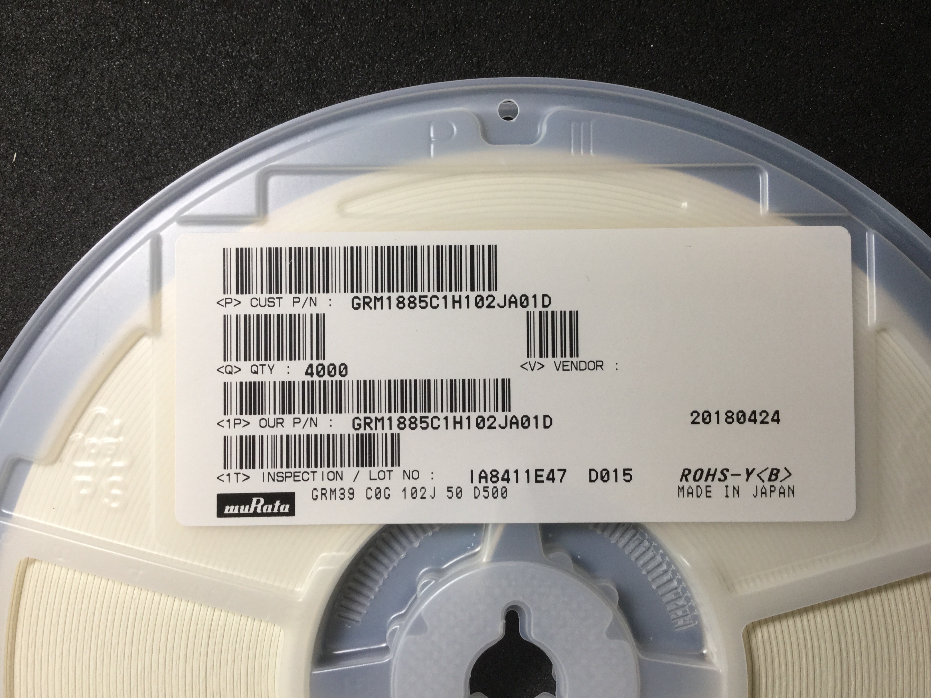 GRM1885C1H102JA01D