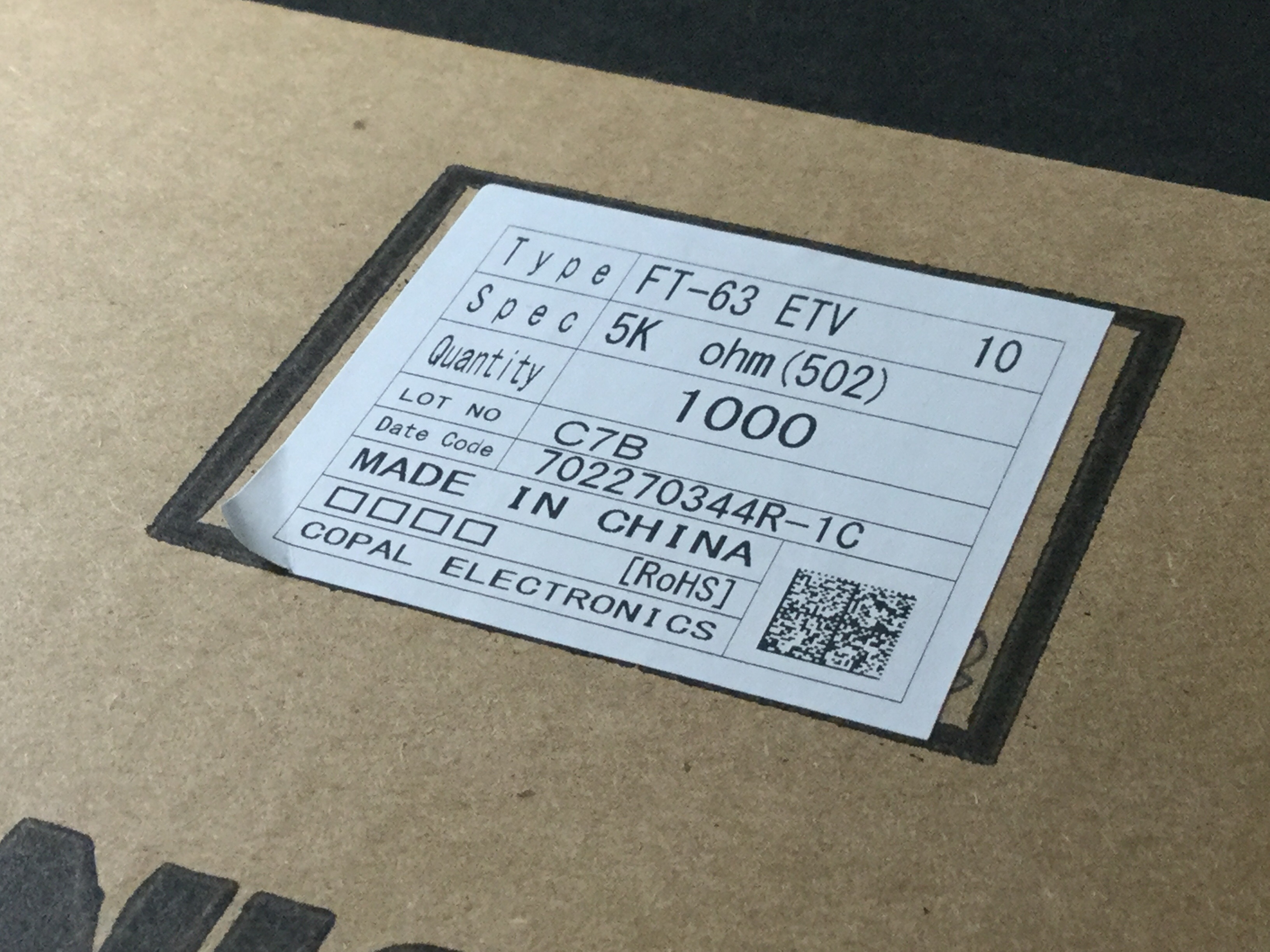 FT-63ETV 5KOHM