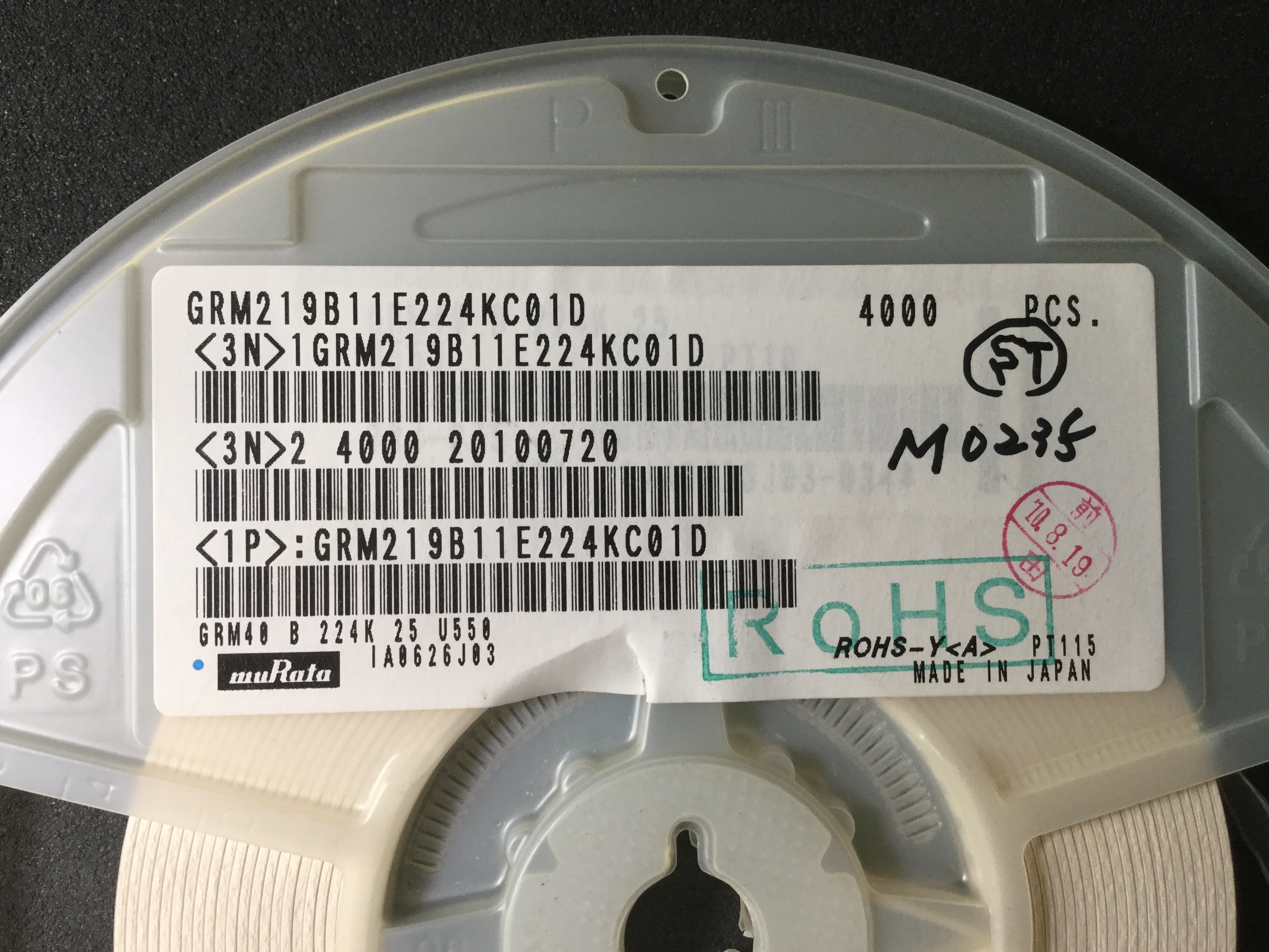 GRM219B11E224KC01D