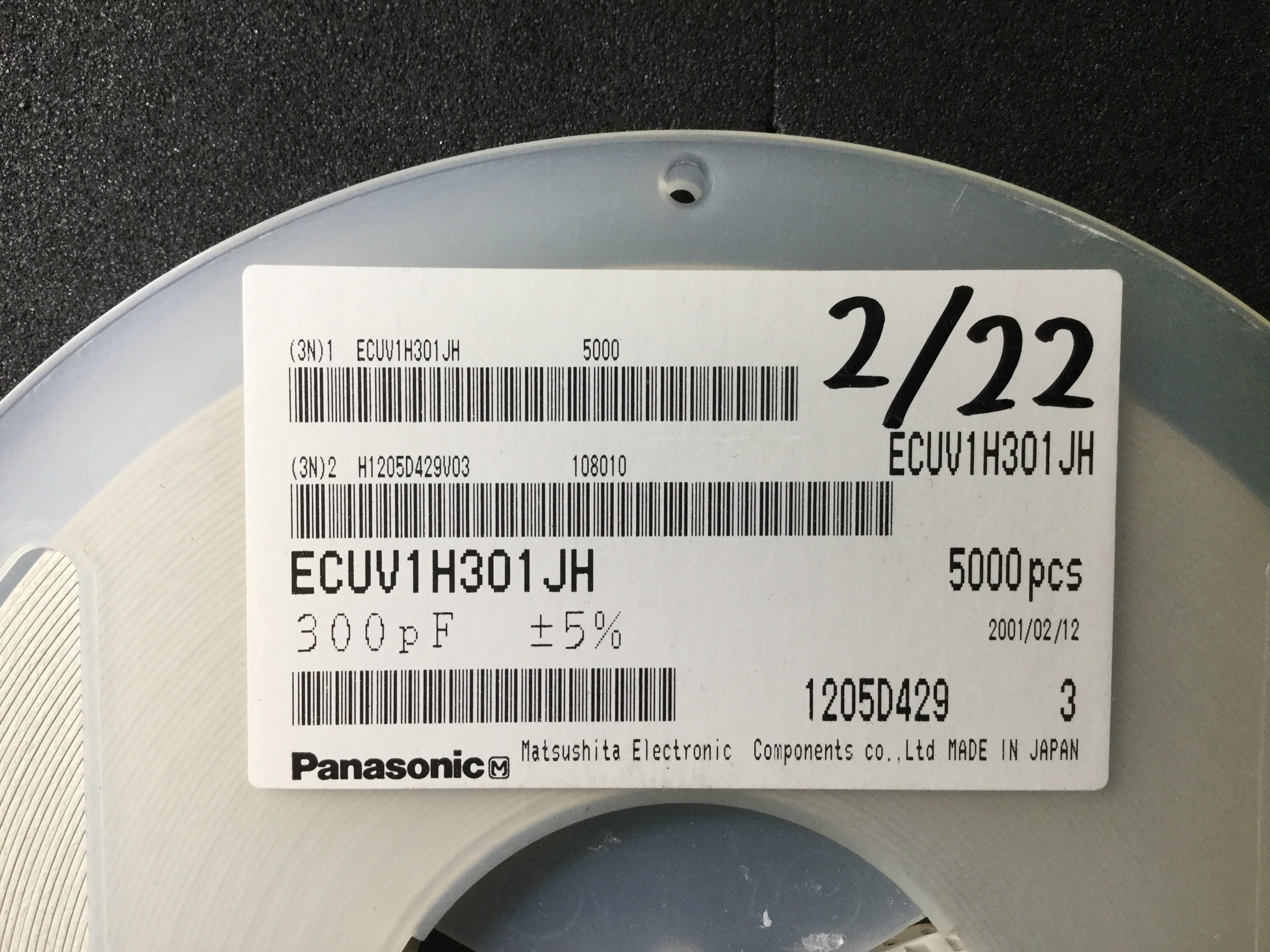 ECUV1H301JH