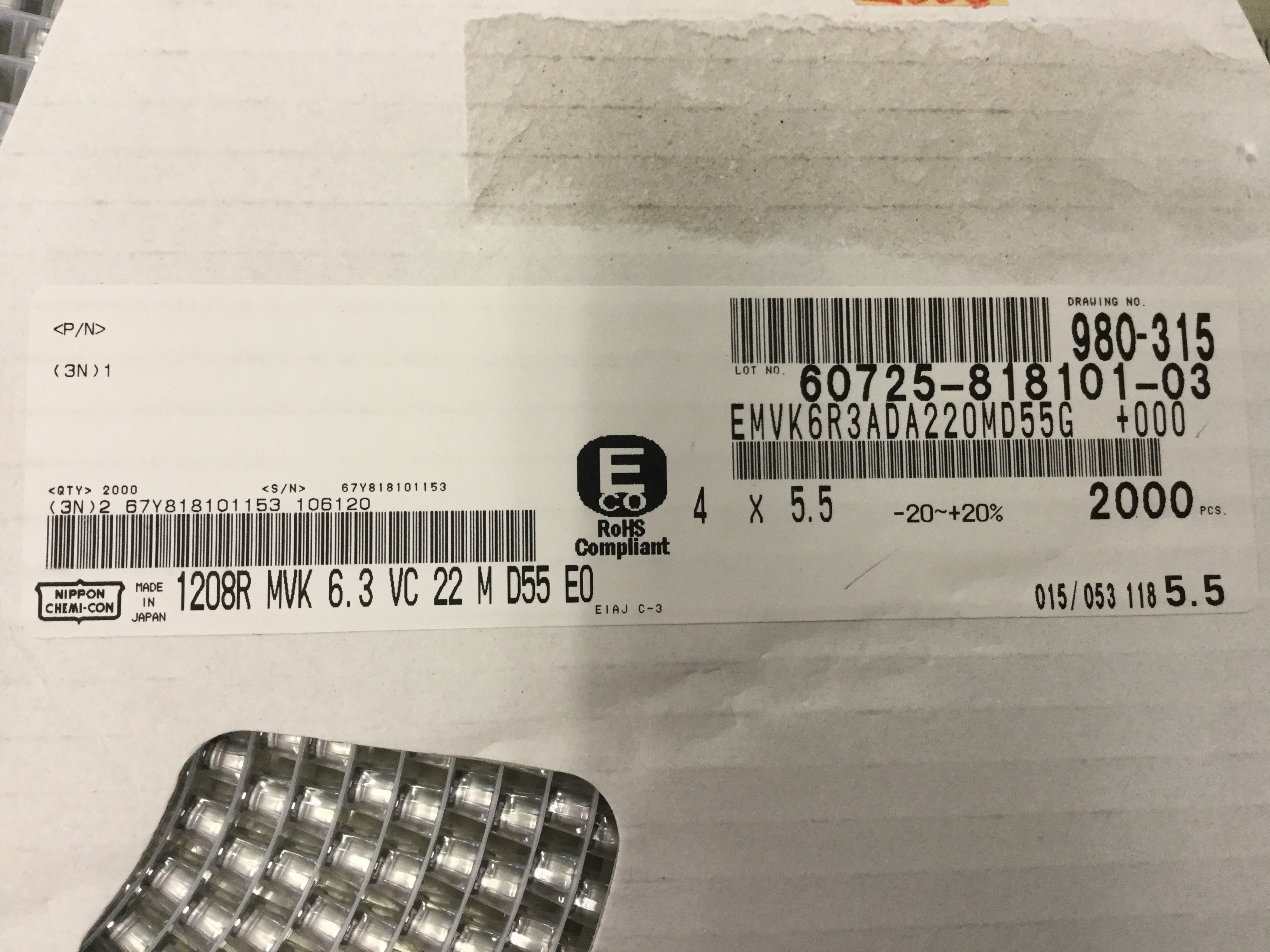 EMVK6R3ADA220MD55G
