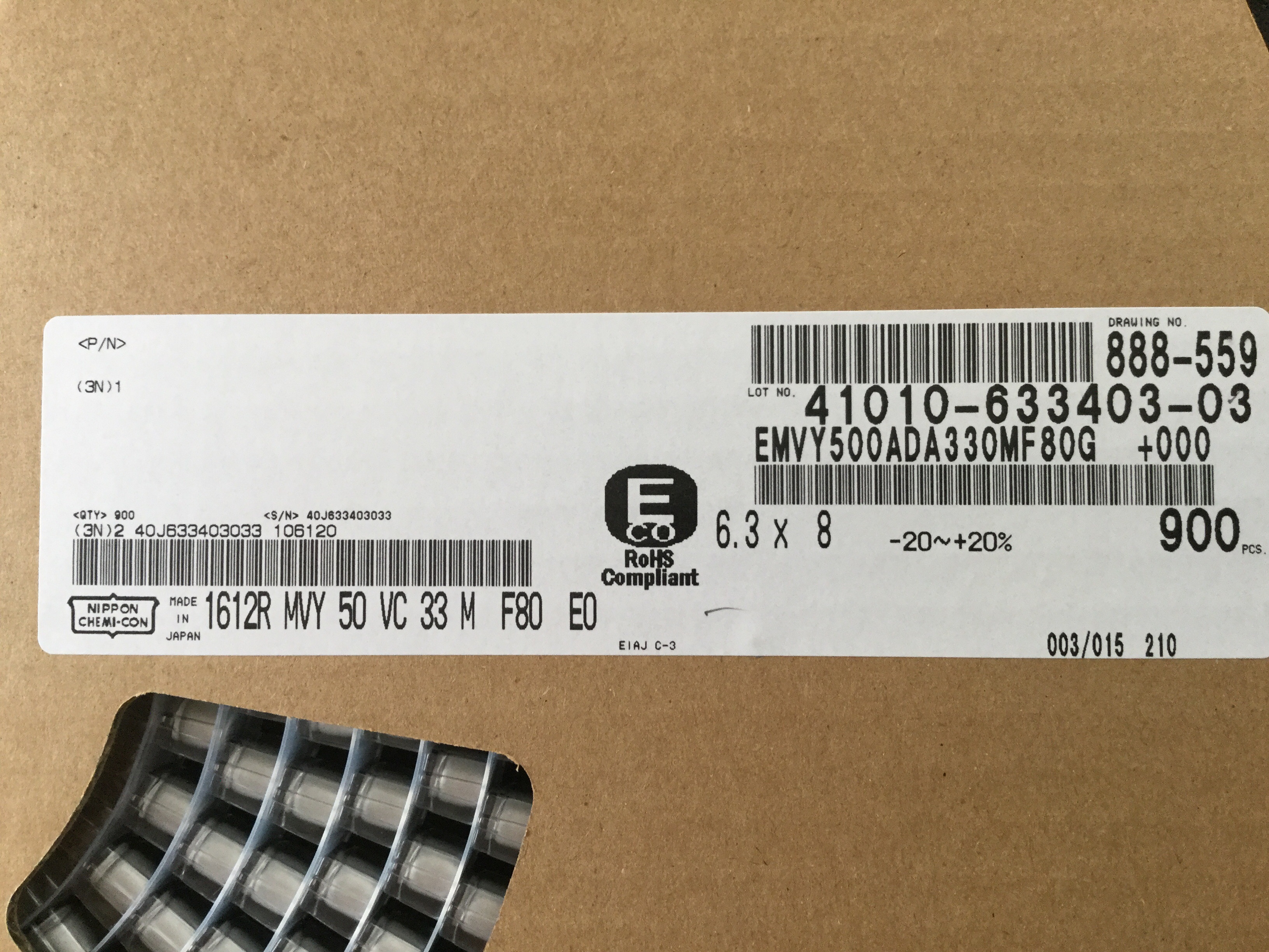 EMVY500ADA330MF80G