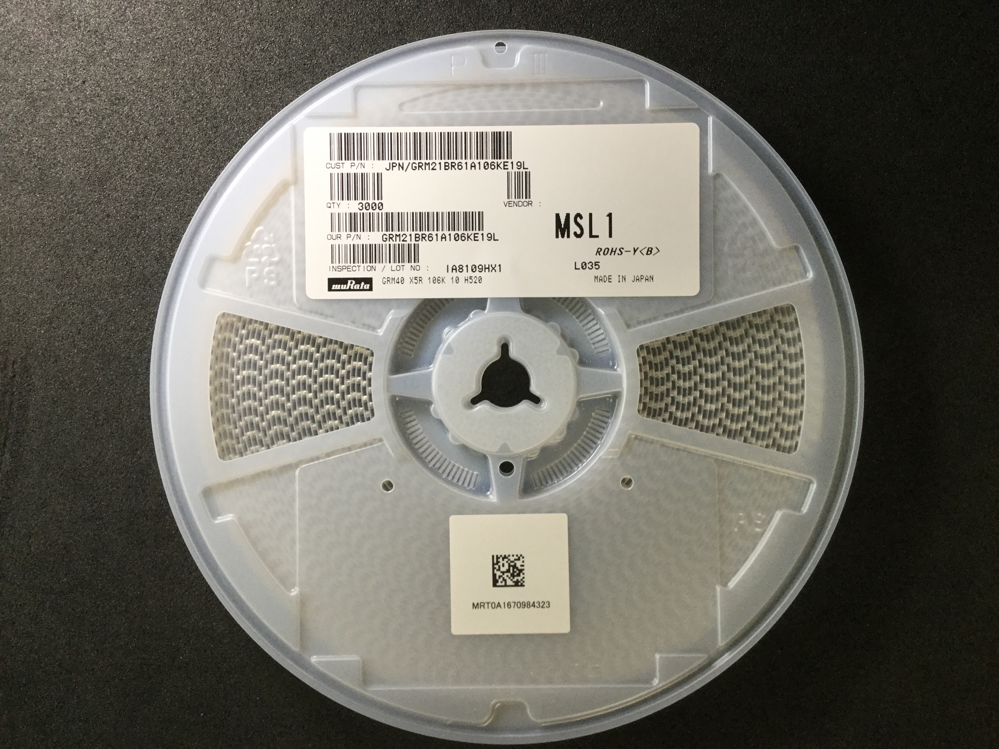 GRM21BR61A106KE19L