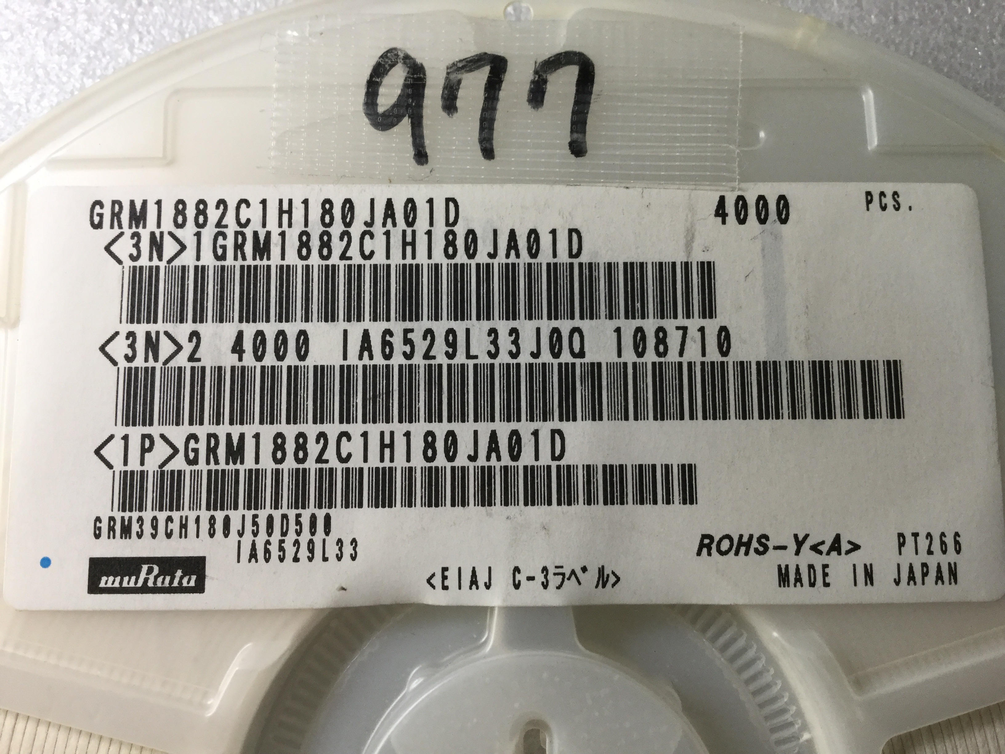 GRM1882C1H180JA01D