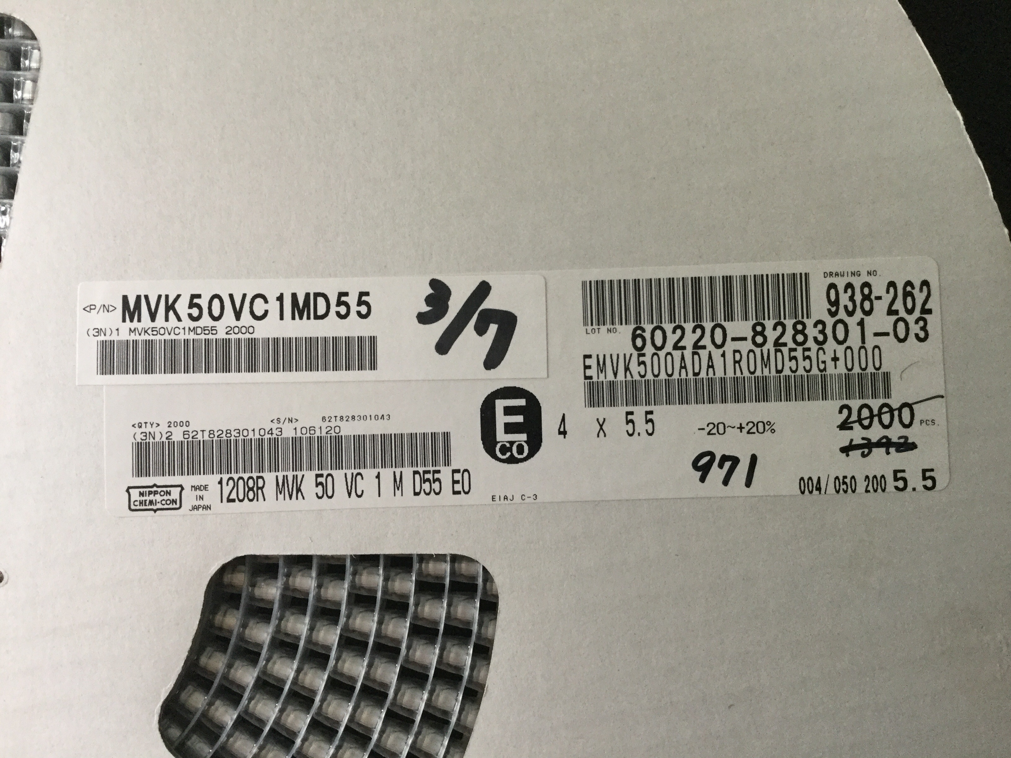 EMVK500ADA1R0MD55G