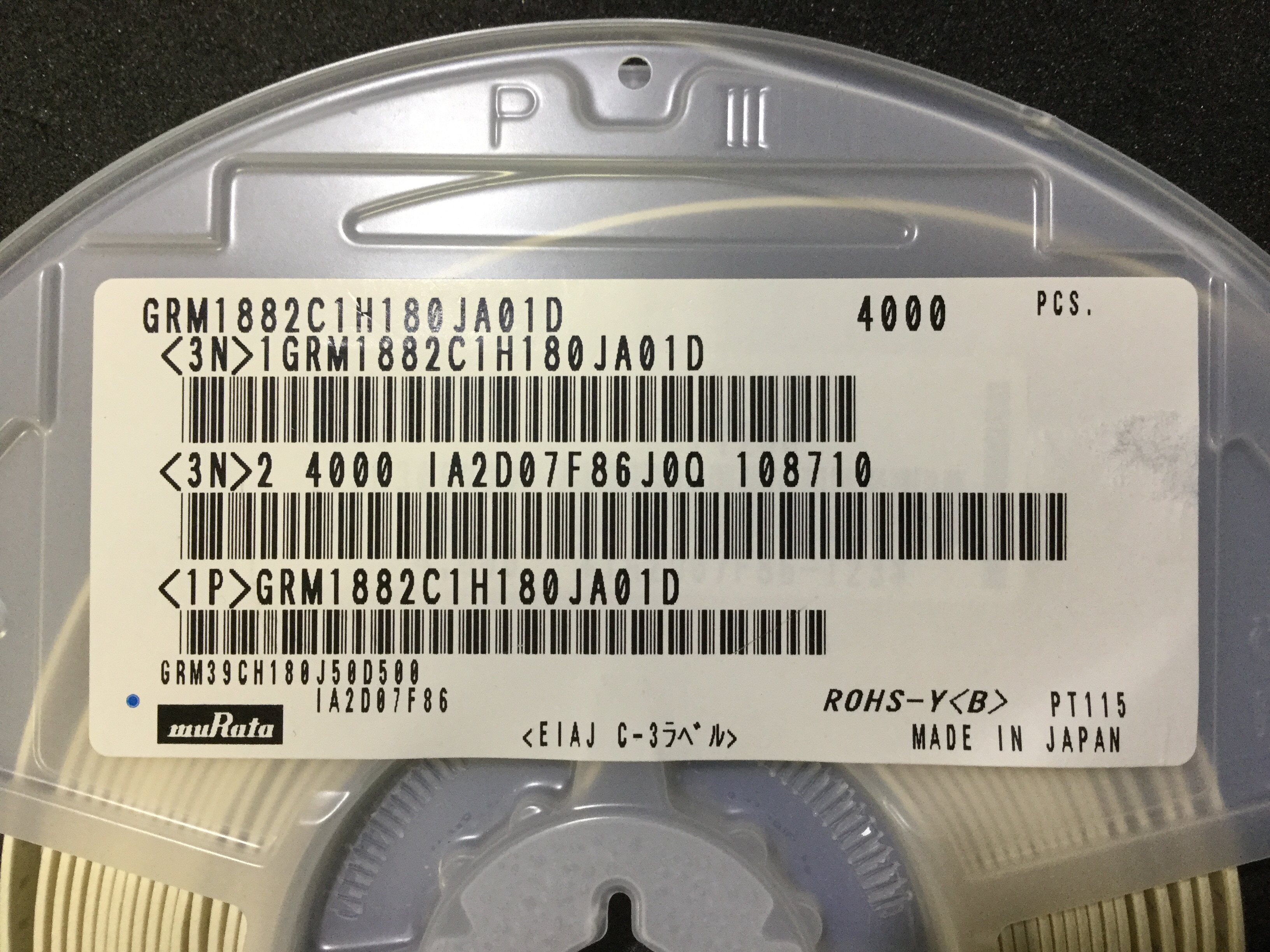 GRM1882C1H180JA01D
