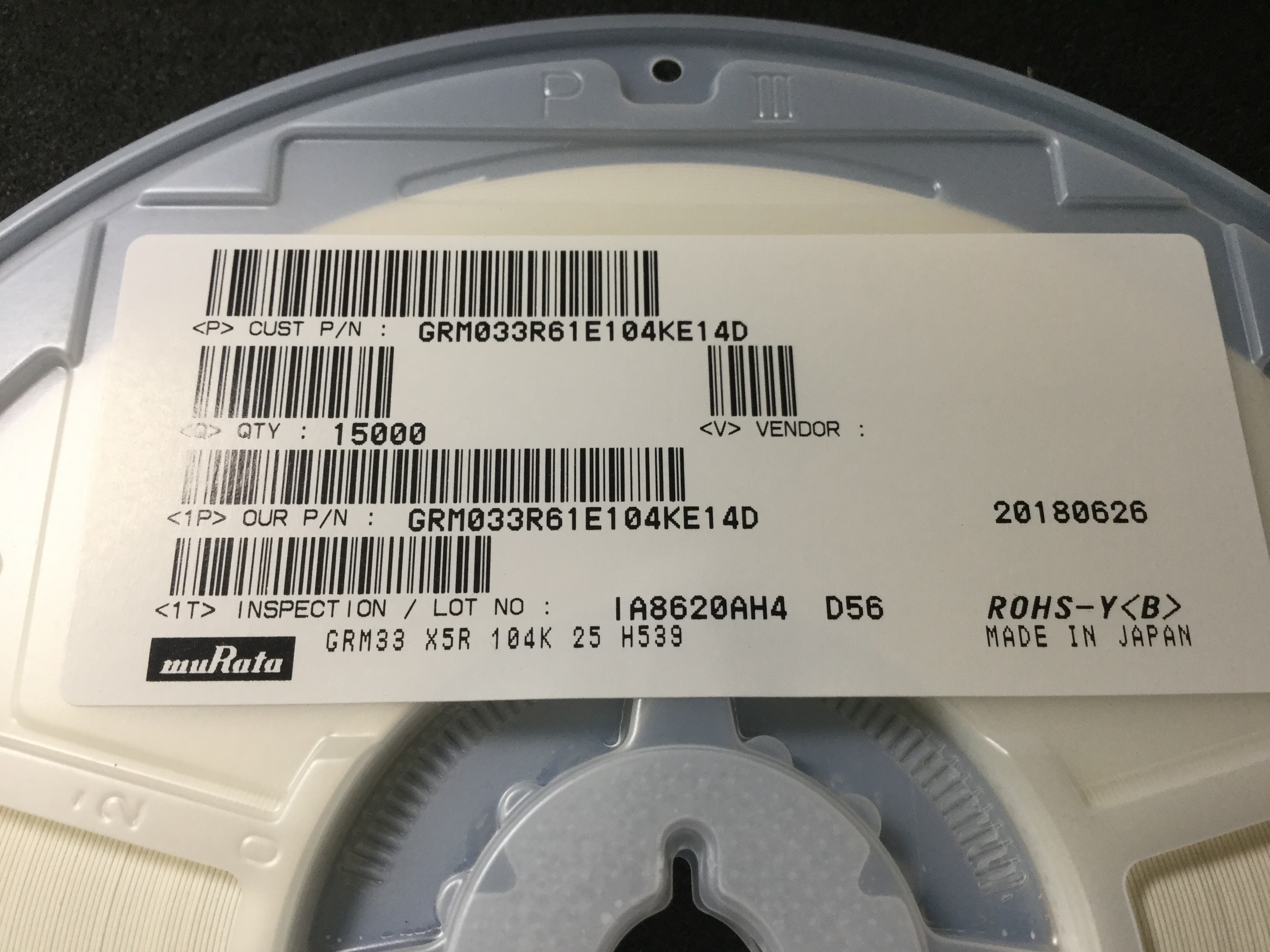 GRM033R61E104KE14#