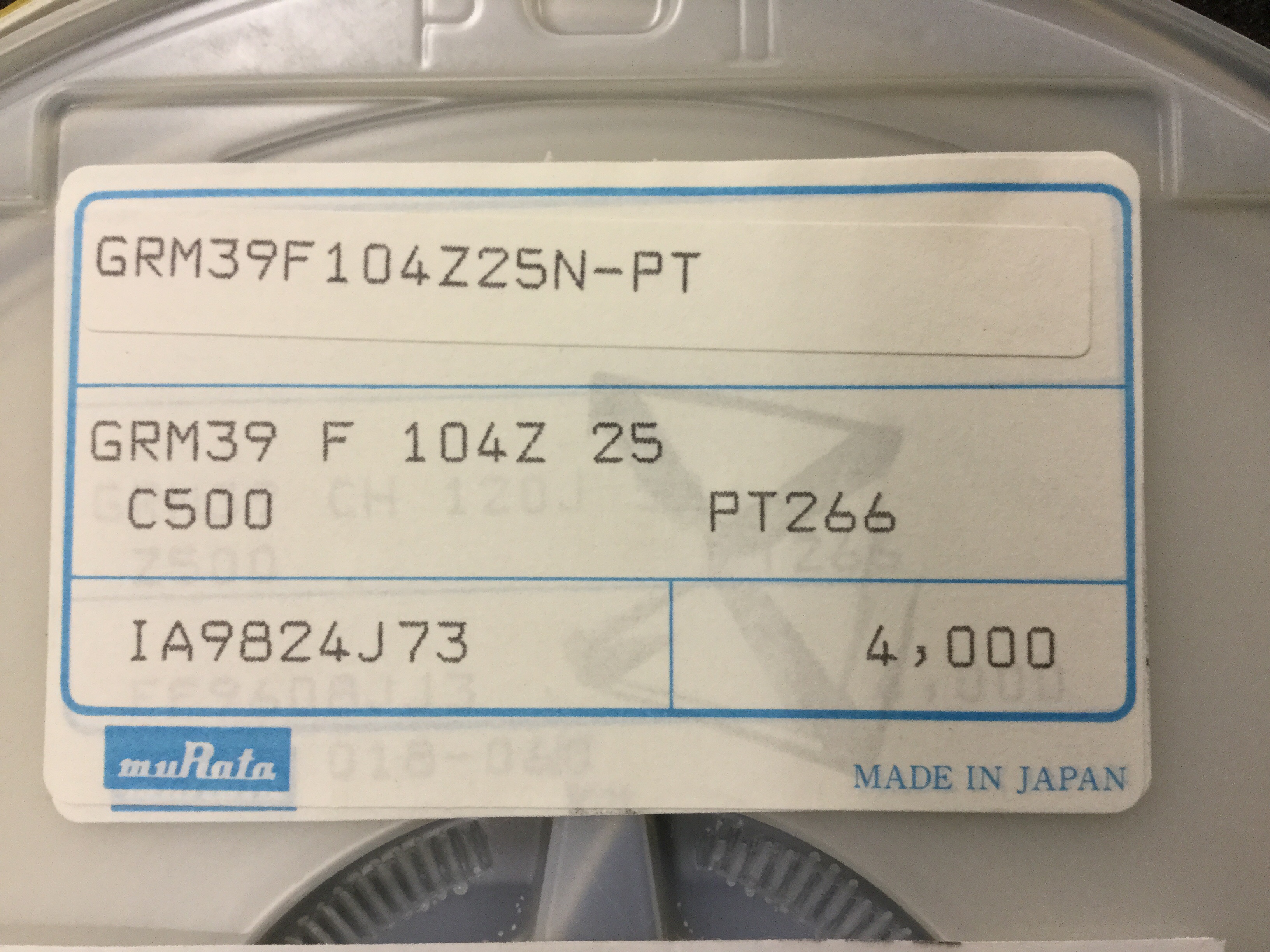 GRM39F104Z25NPT