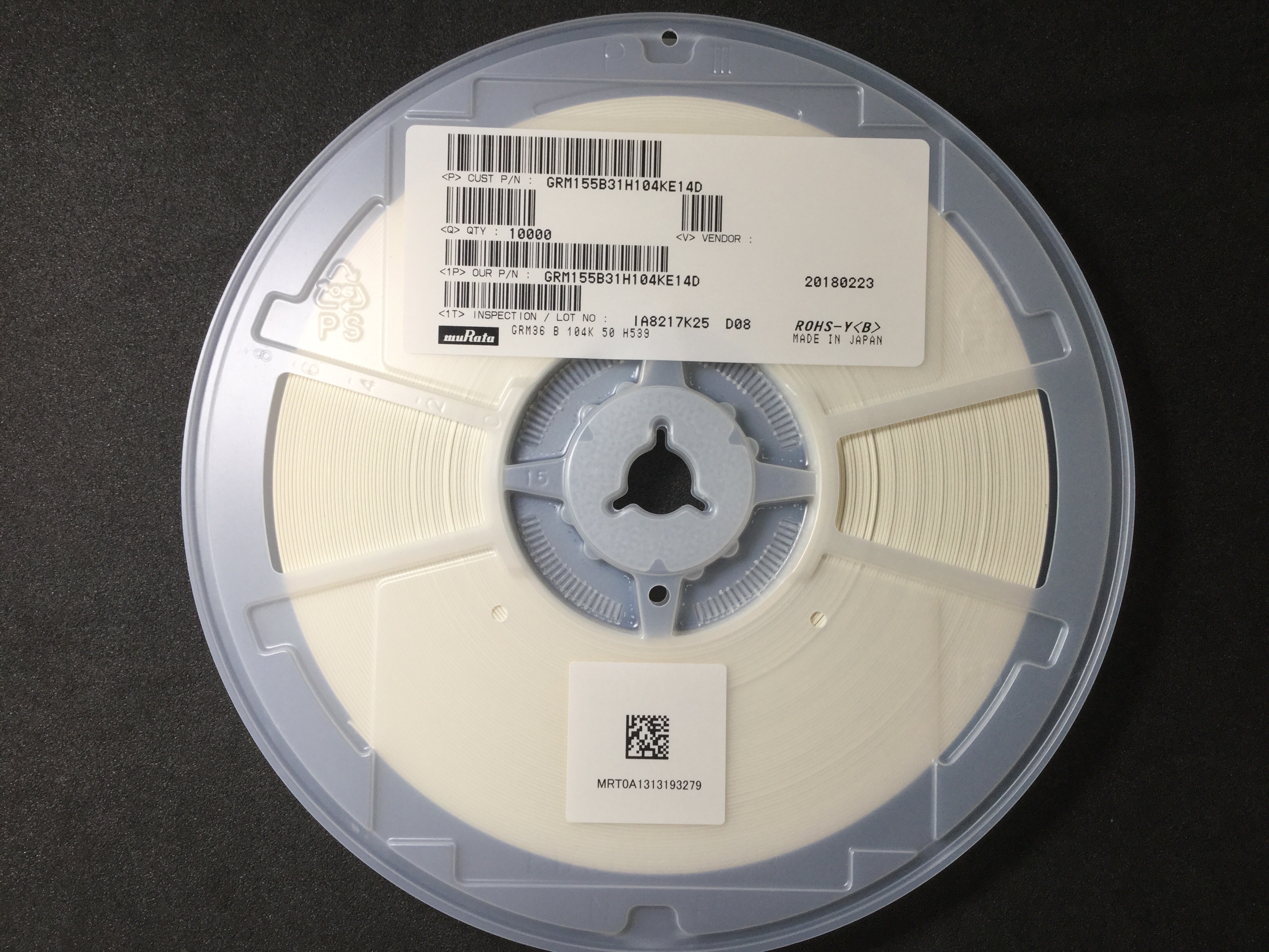GRM155B31H104KE14D