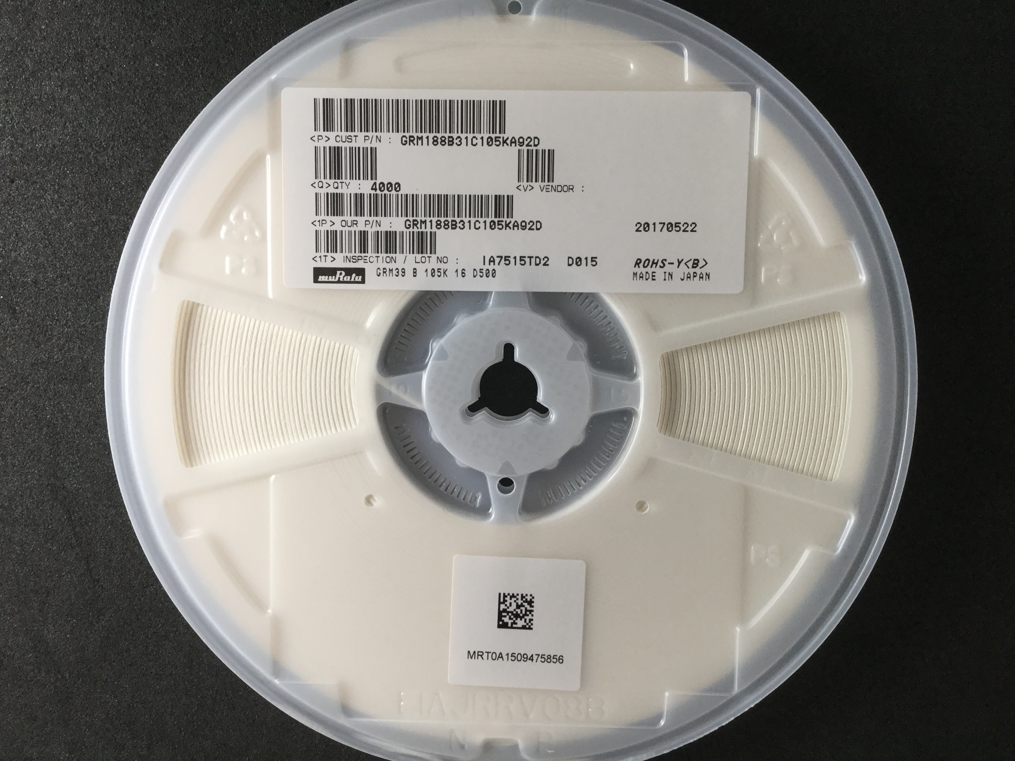 GRM188B31C105KA92D