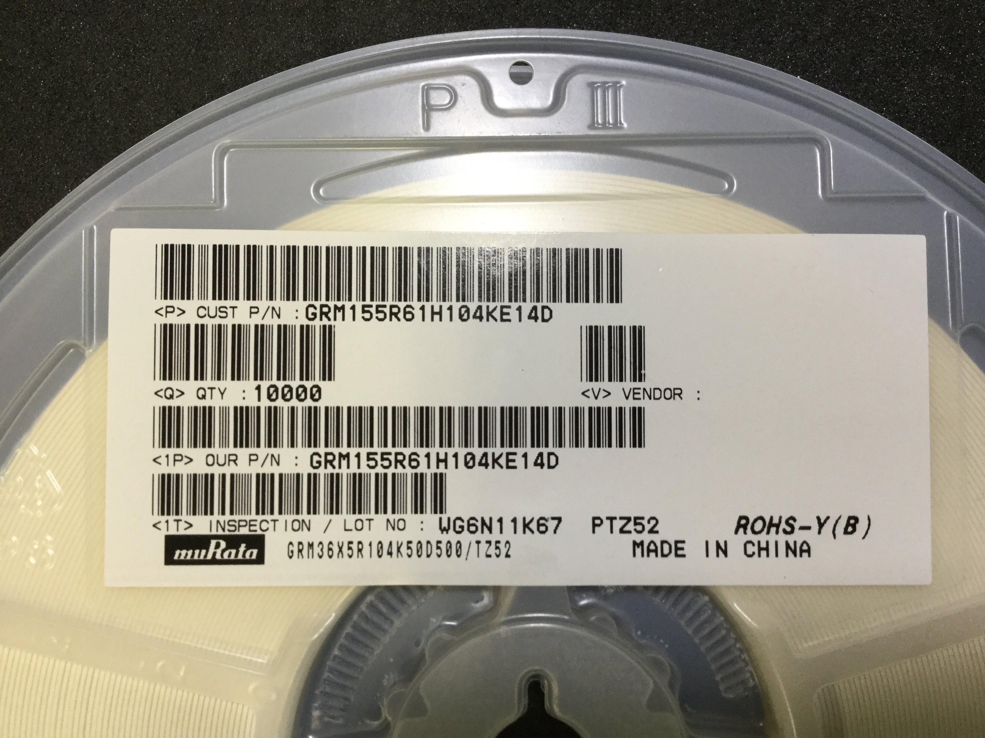 GRM155R61H104KE14D