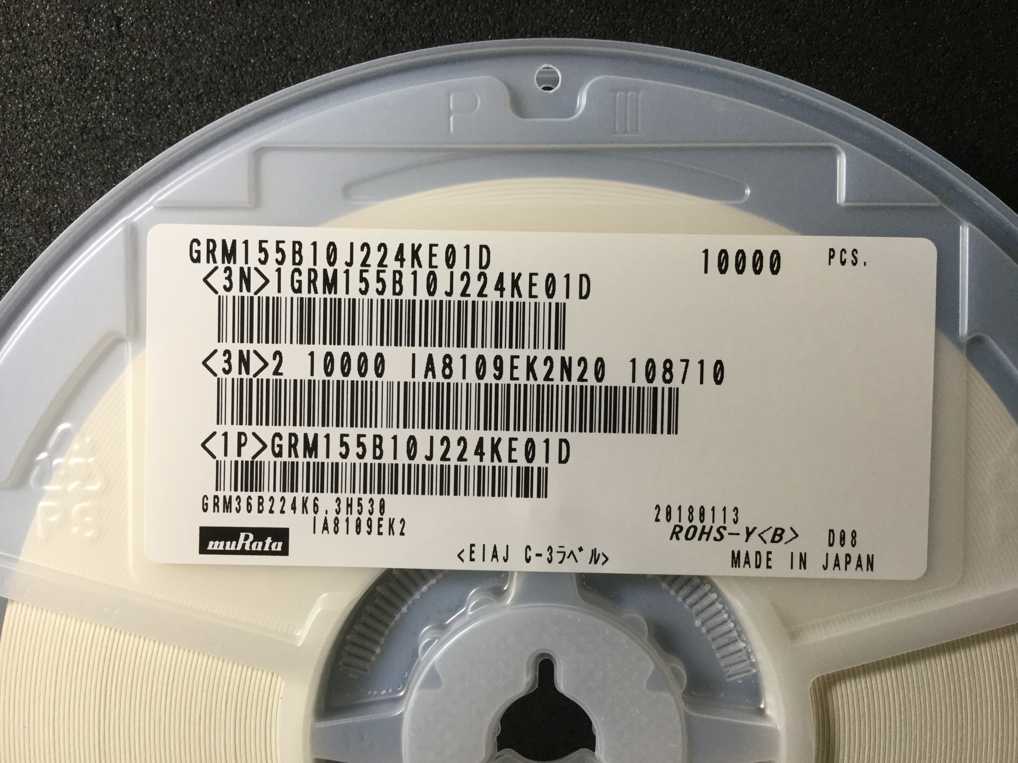 GRM155B10J224KE01D