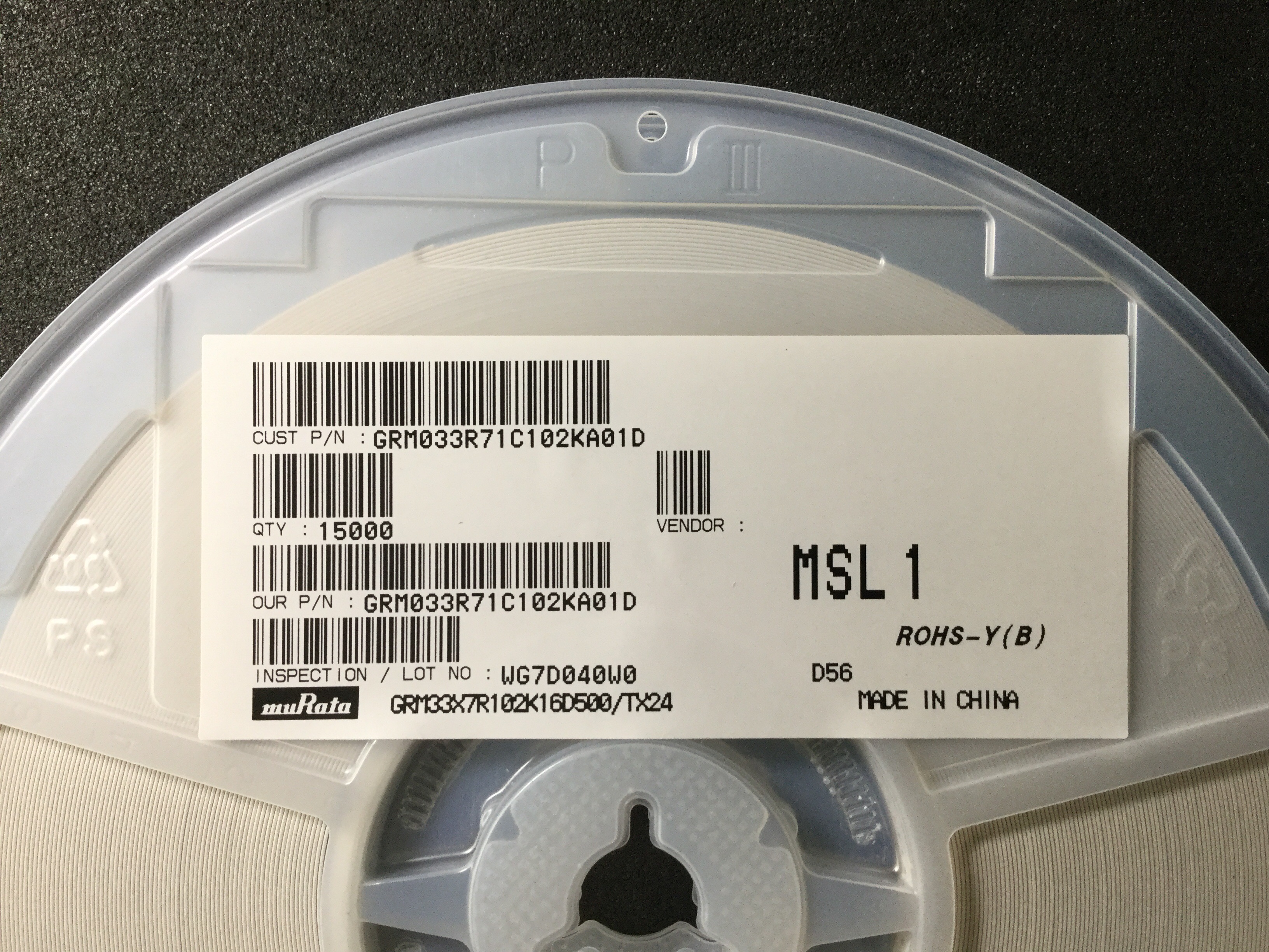 GRM033R71C102KA01D