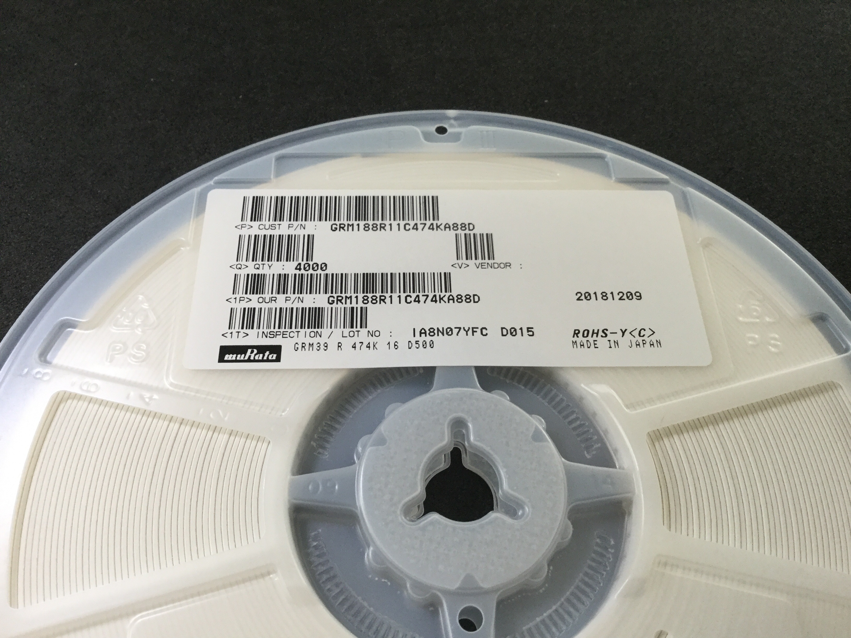 GRM188R11C474KA88D