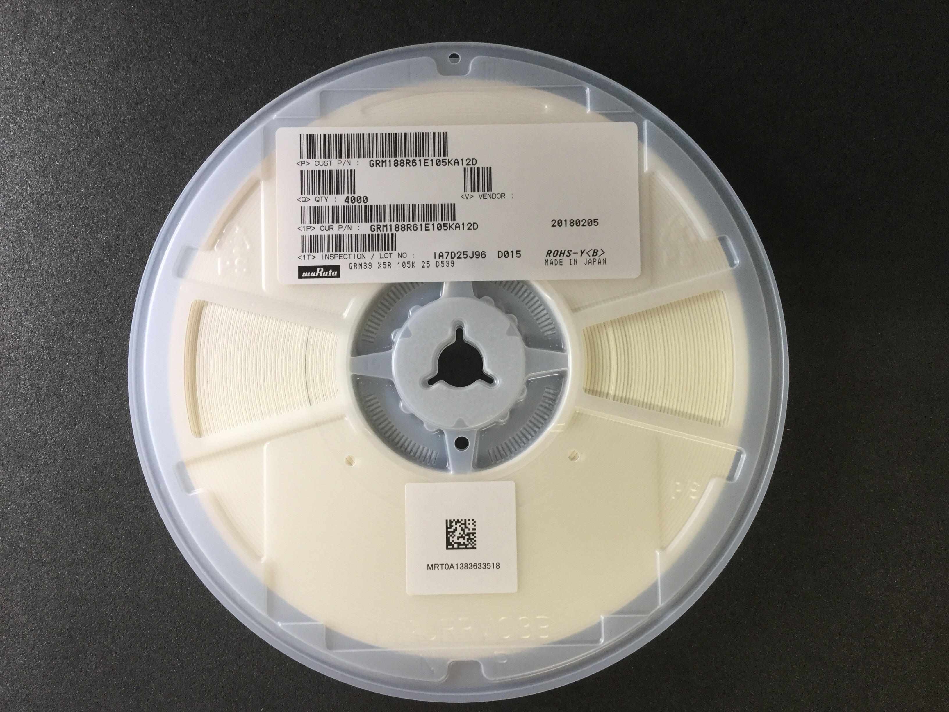GRM188R61E105KA12D