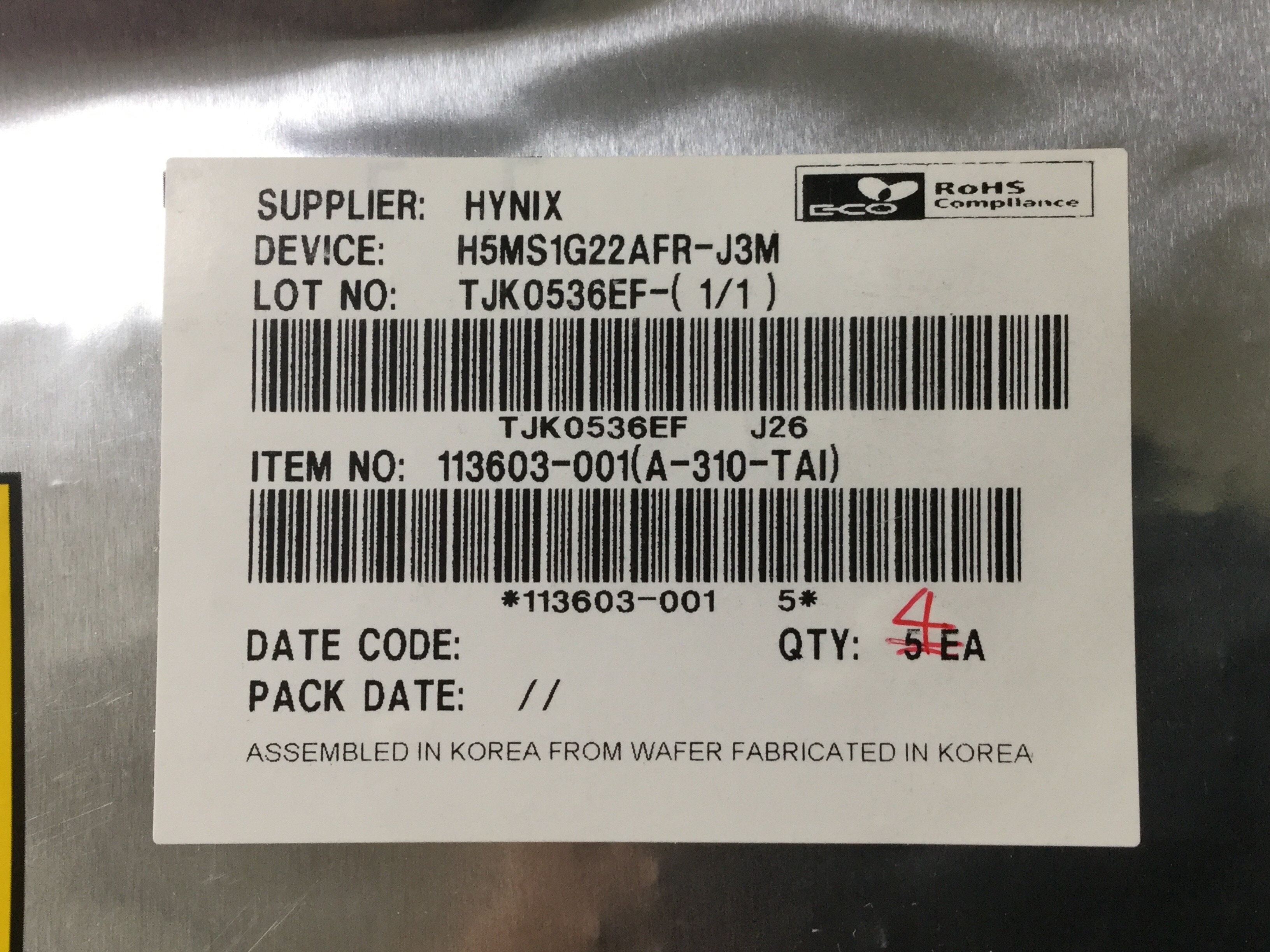 H5MS1G22AFR-J3M