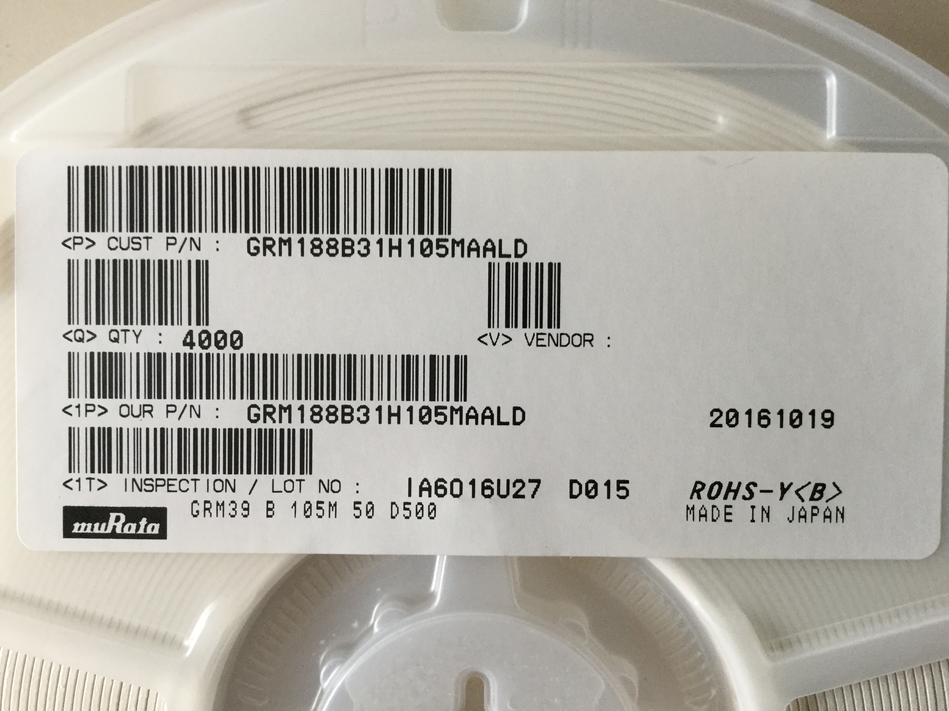 GRM188B31H105MAALD