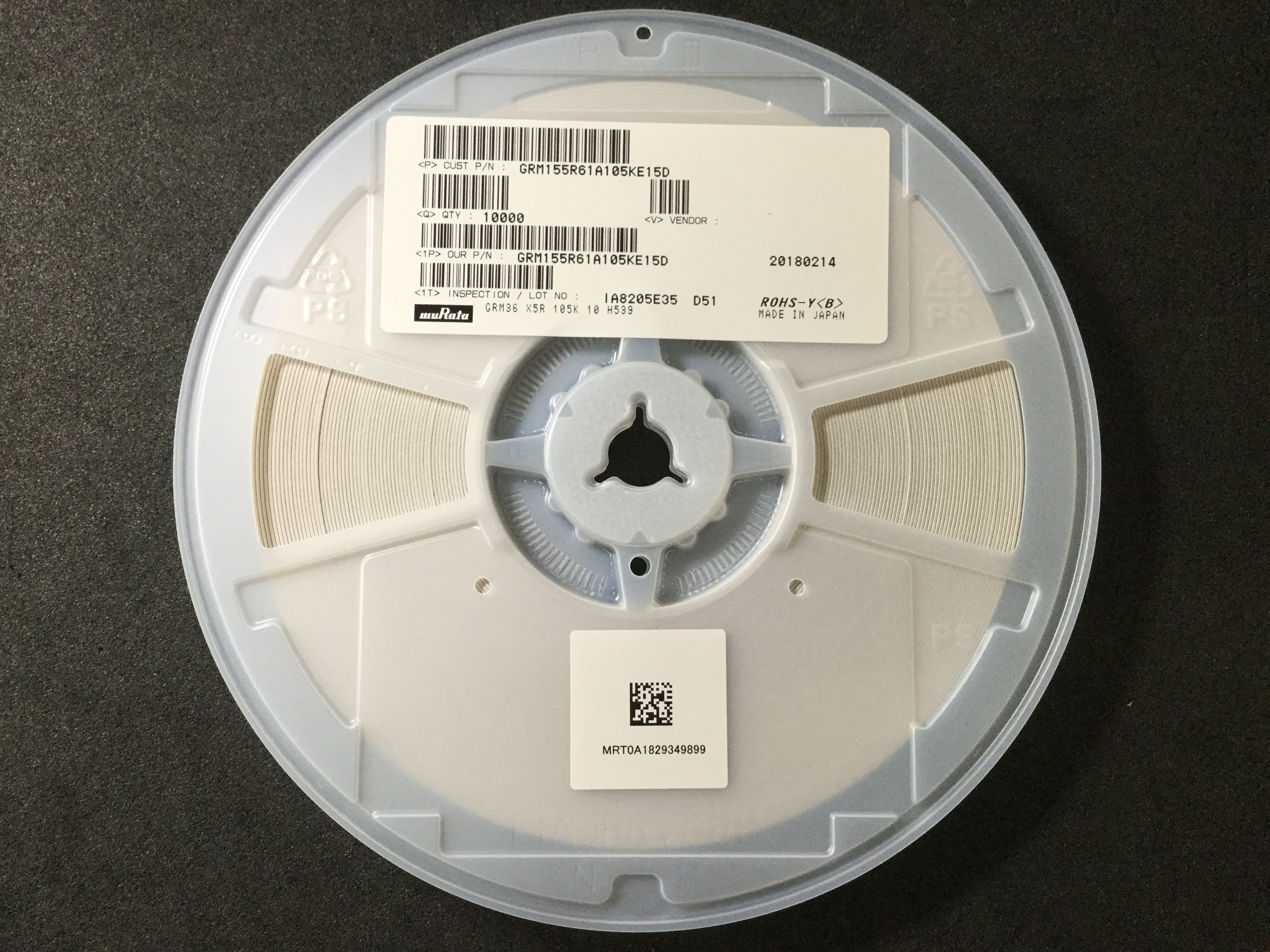 GRM155R61A105KE15D