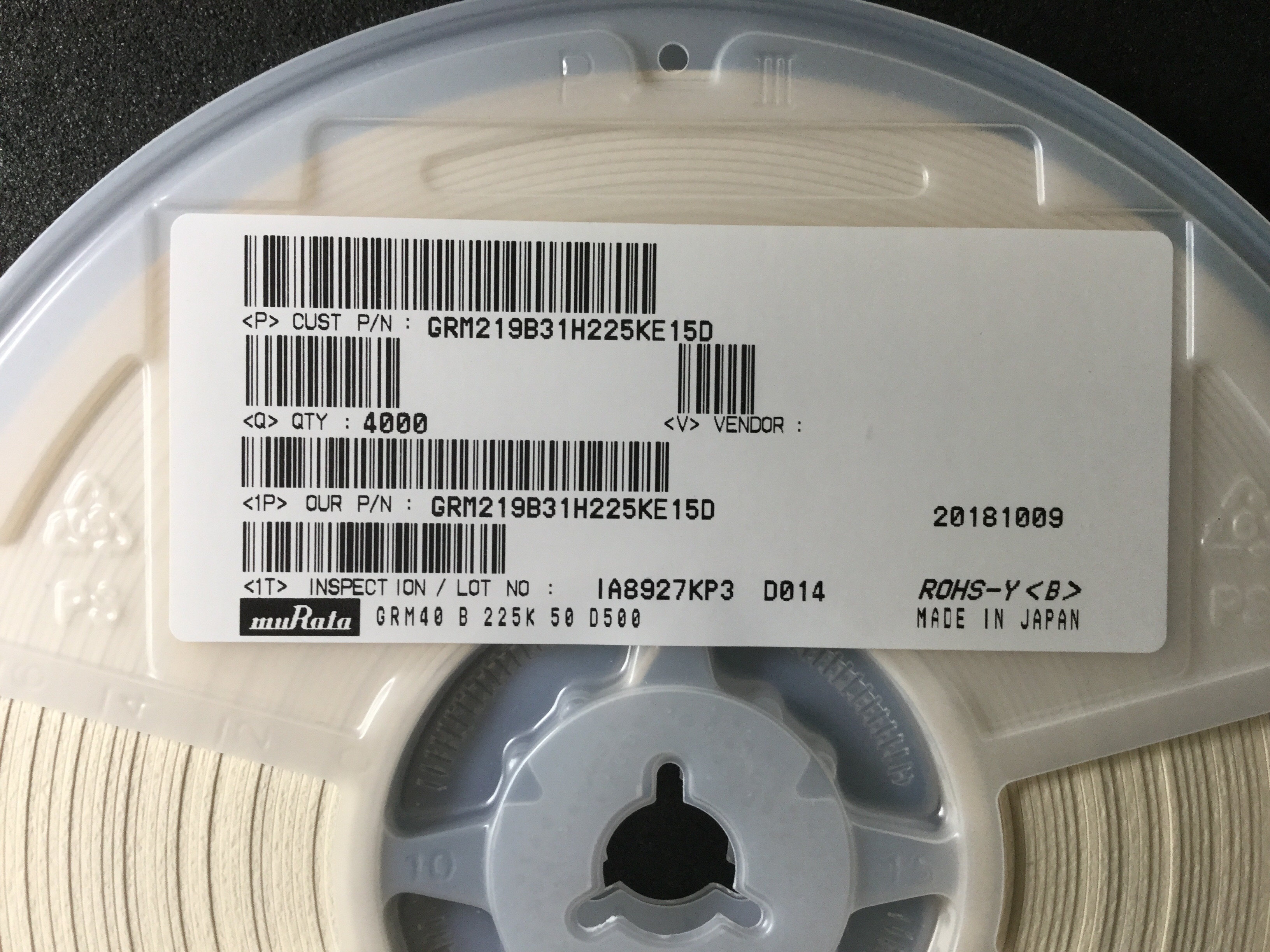 GRM219B31H225KE15