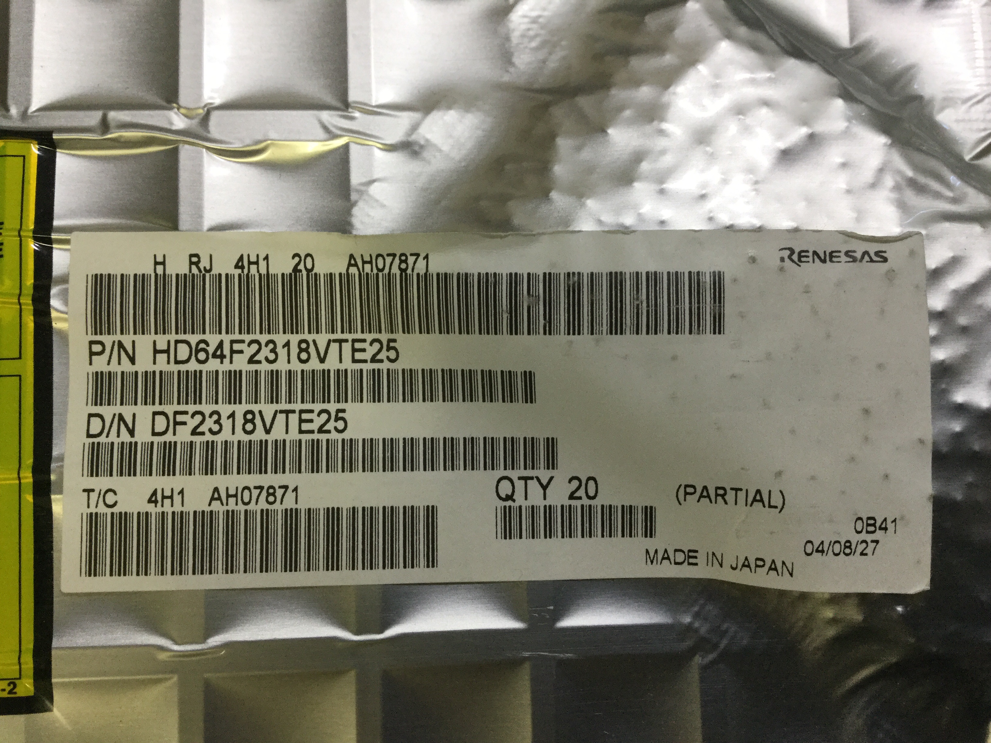 HD64F2318VTE25