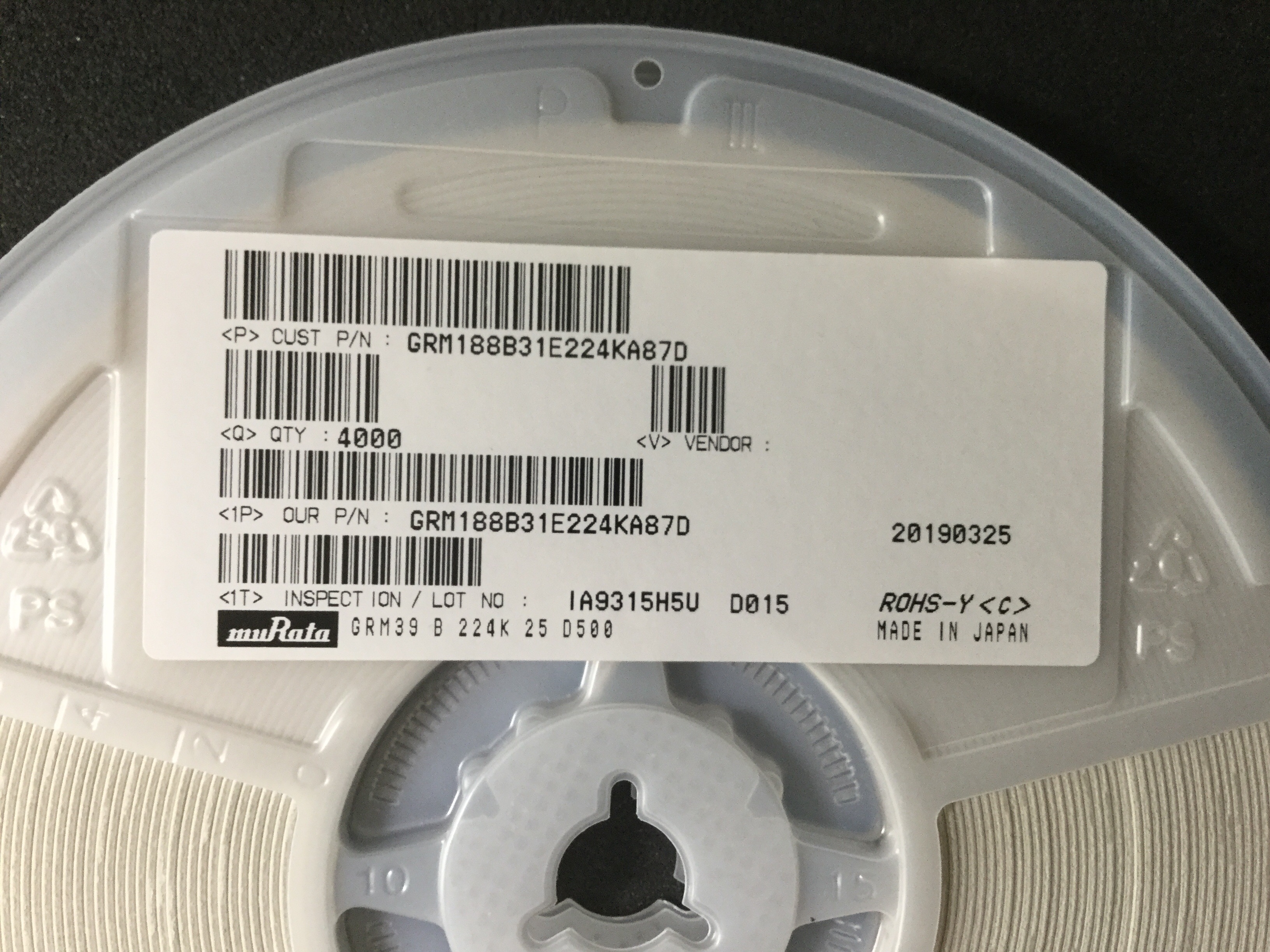 GRM188B31E224KA87