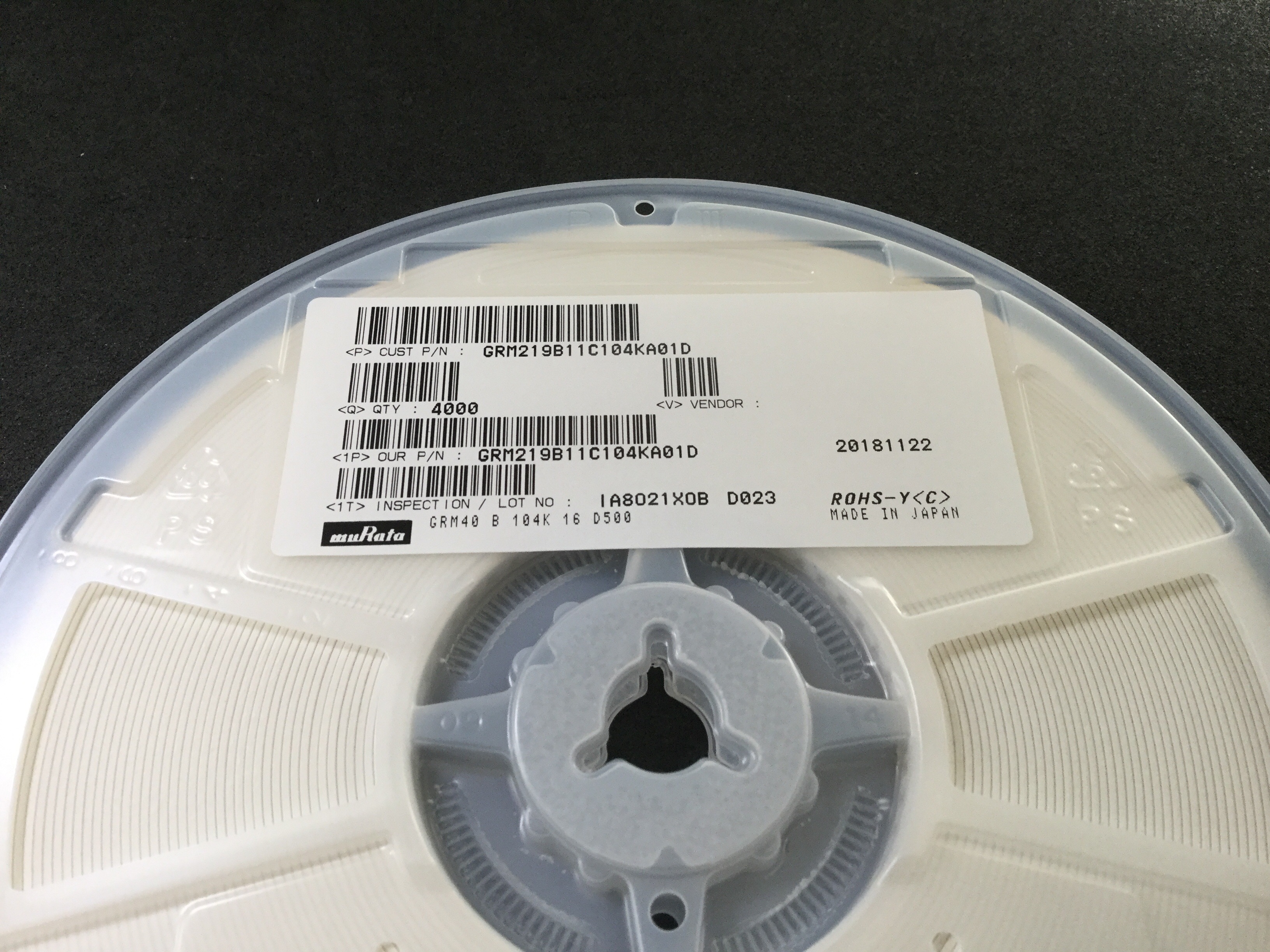 GRM219B11C104KA01D
