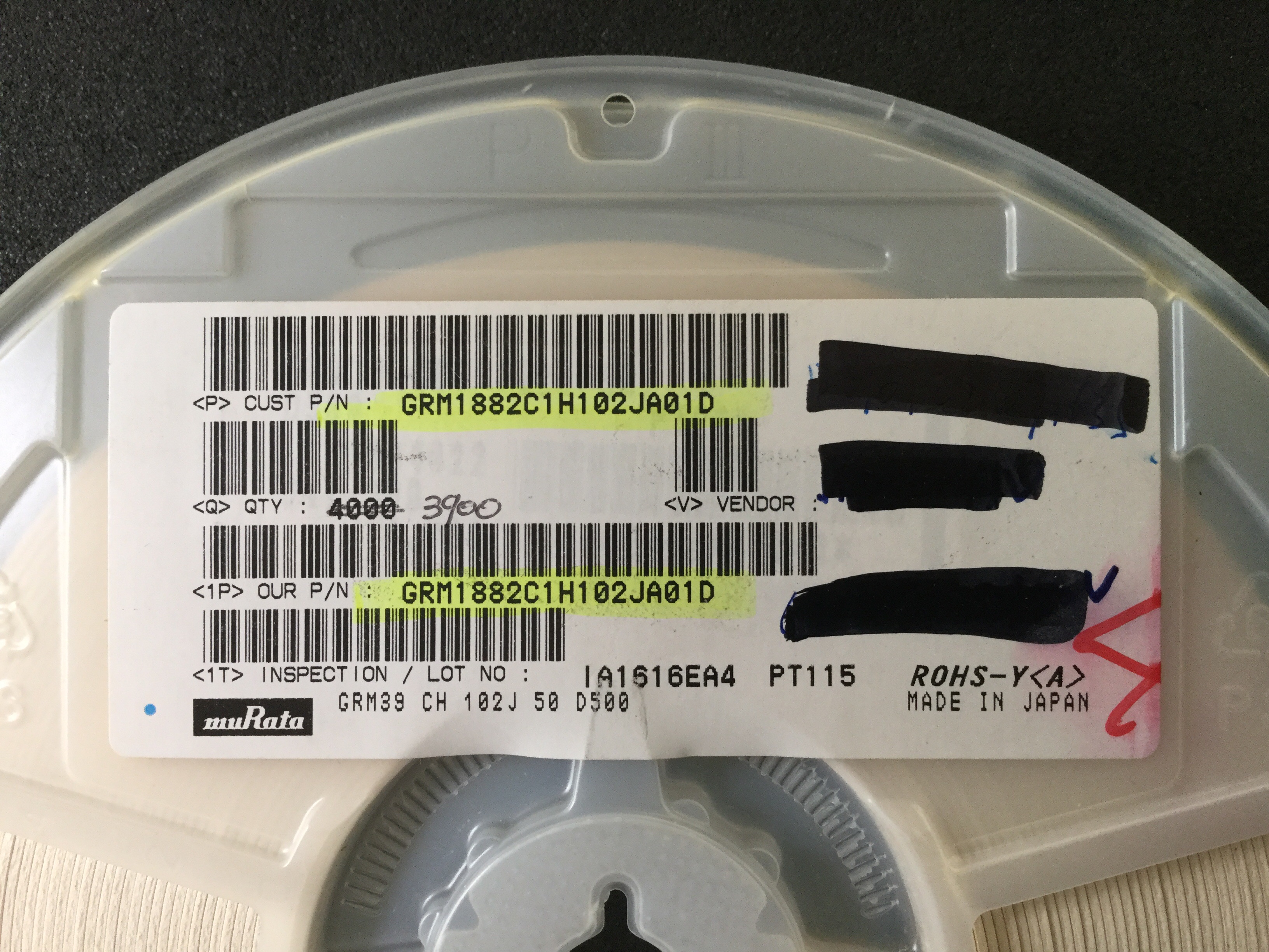 GRM1882C1H102JA01