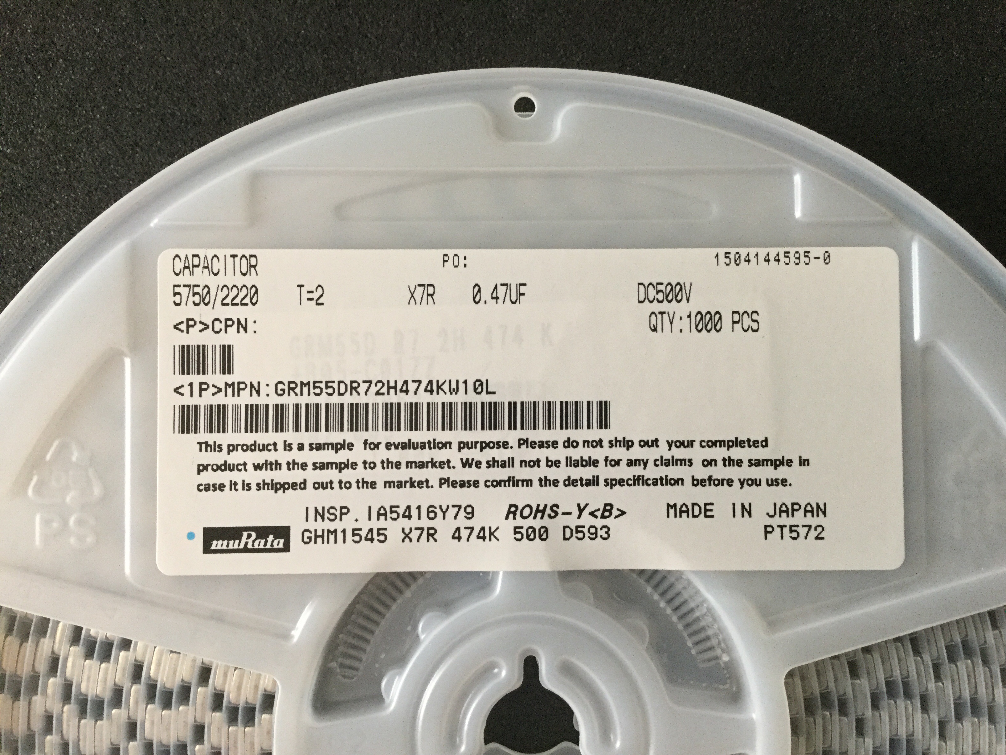 GRM55DR72H474KW10#