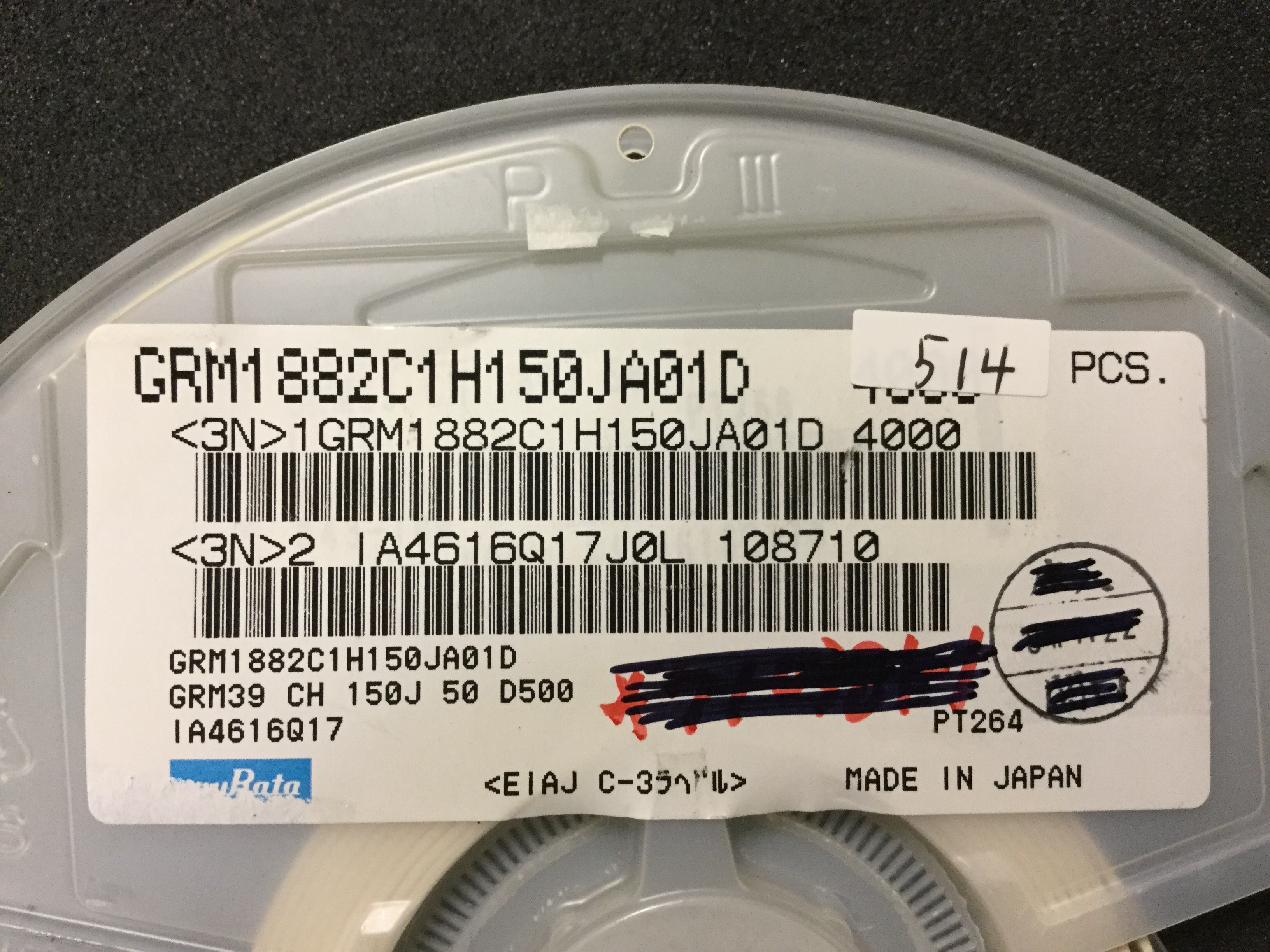 GRM1882C1H150JA01D