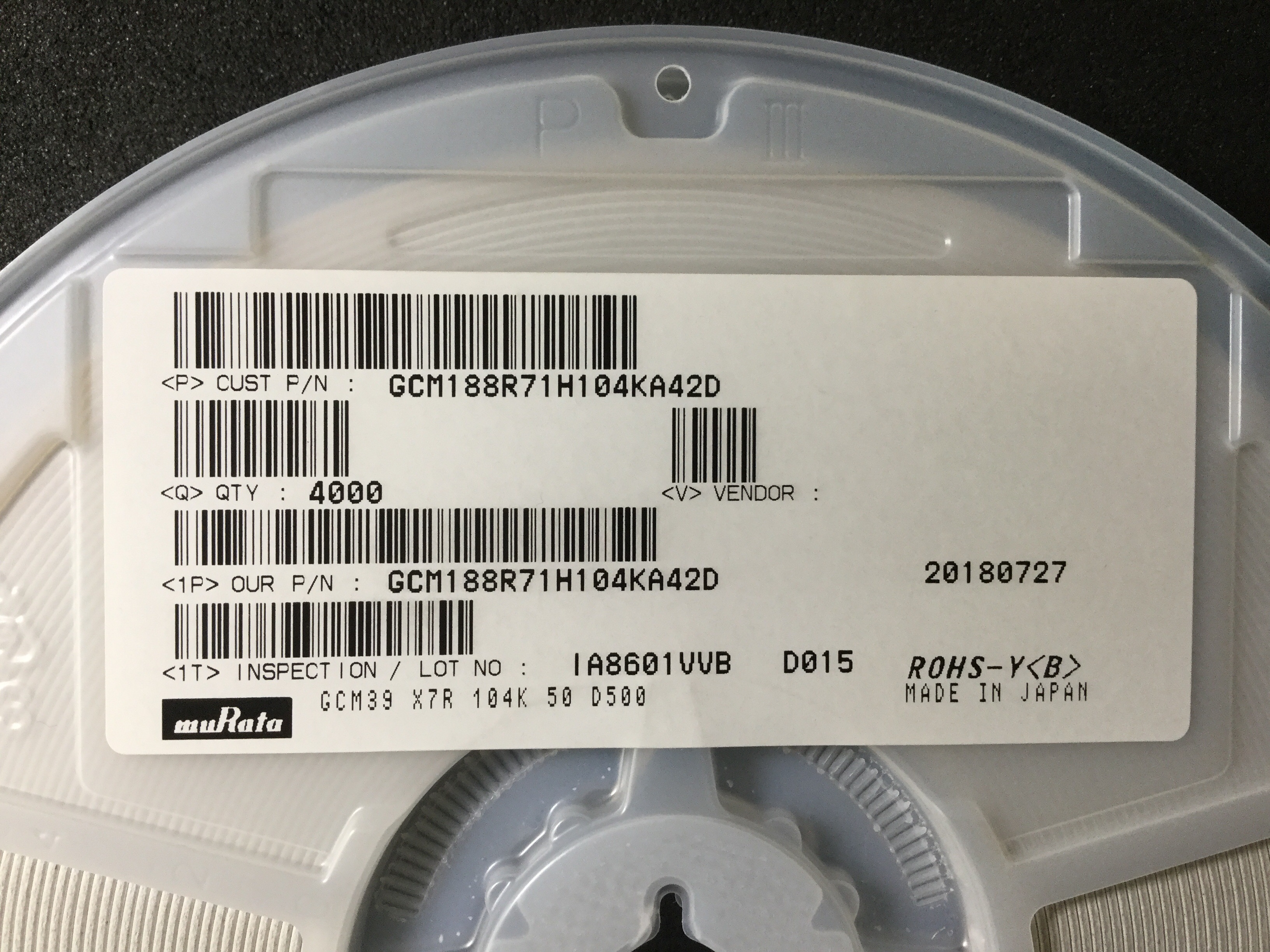 GCM188R71H104KA42J