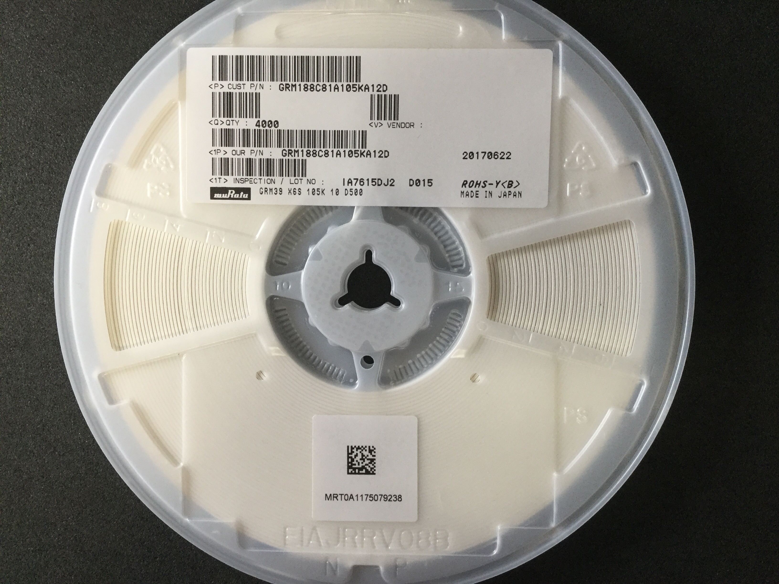 GRM188C81A105KA12D